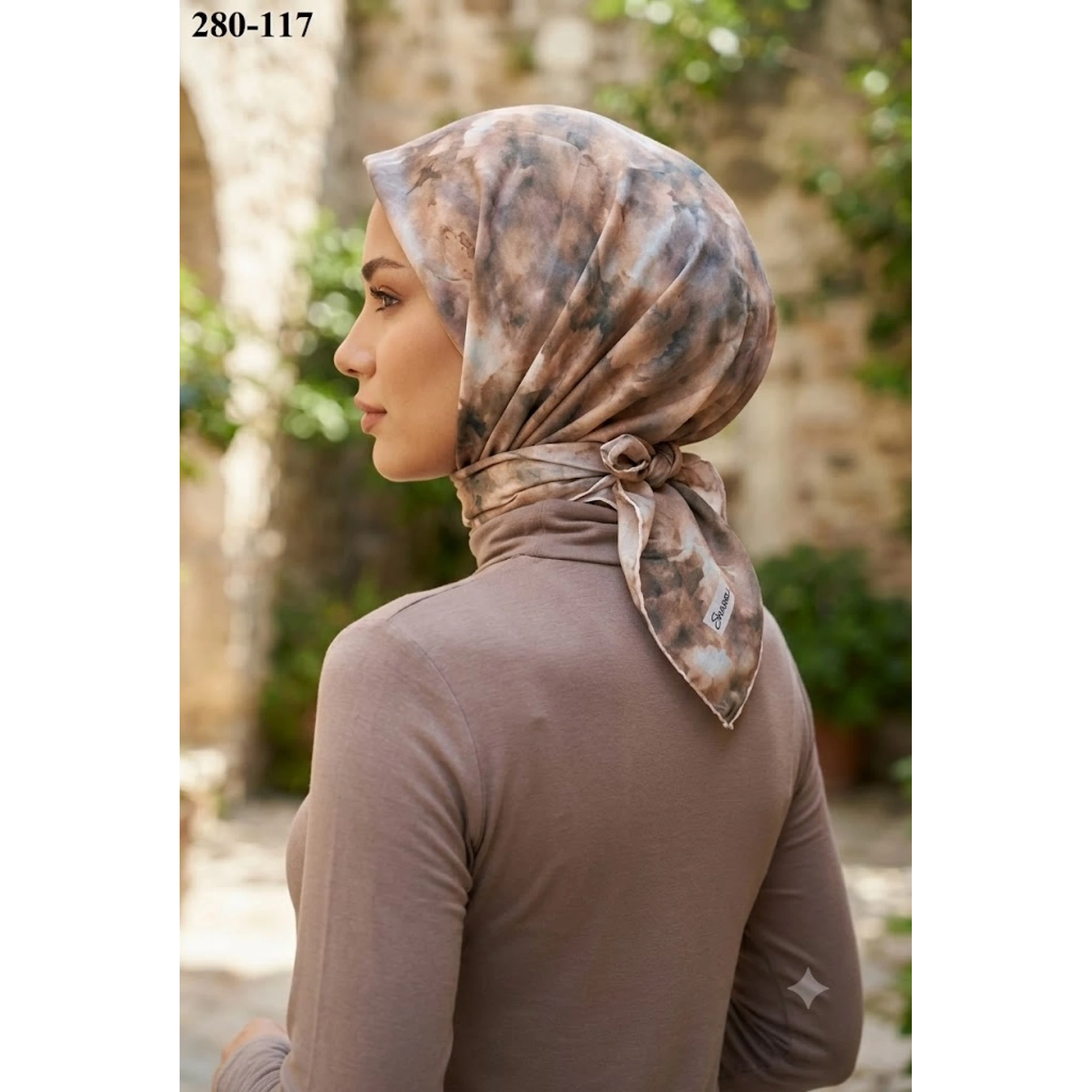 Sharell Desenli Soft Pamuk Eşarp 280-117
