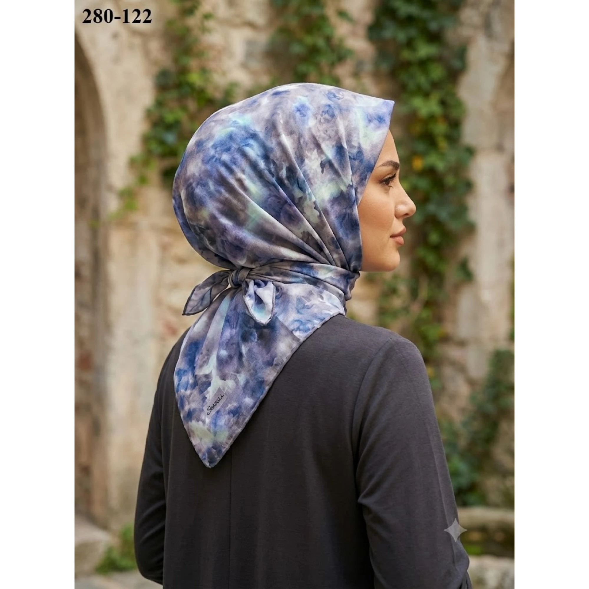 Sharell Desenli Soft Pamuk Eşarp 280-122