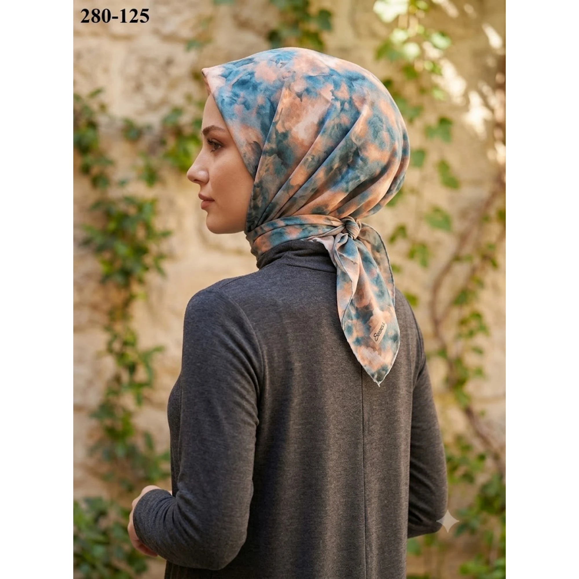 Sharell Desenli Soft Pamuk Eşarp 280-125