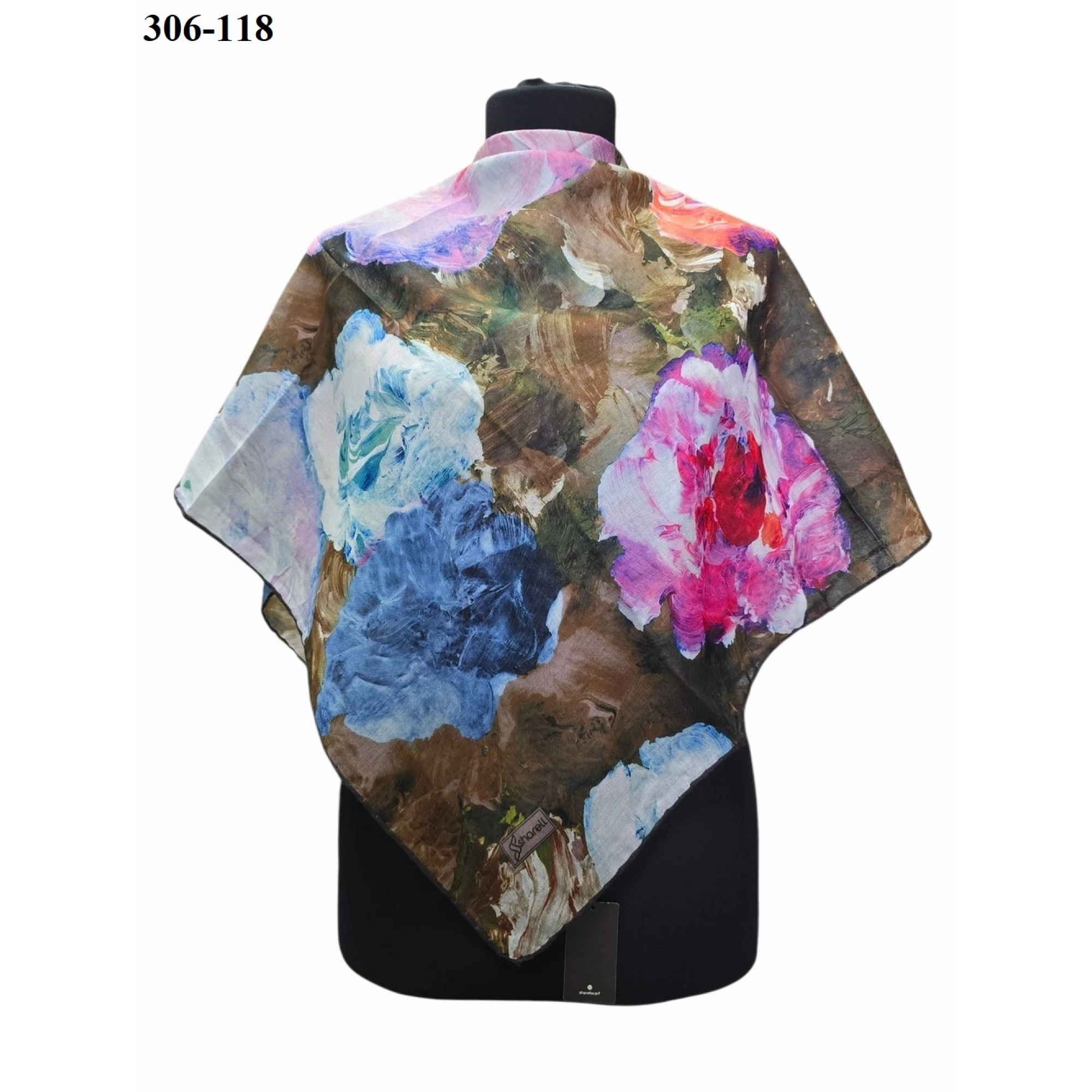 Sharell Desenli Soft Pamuk Eşarp 306-118