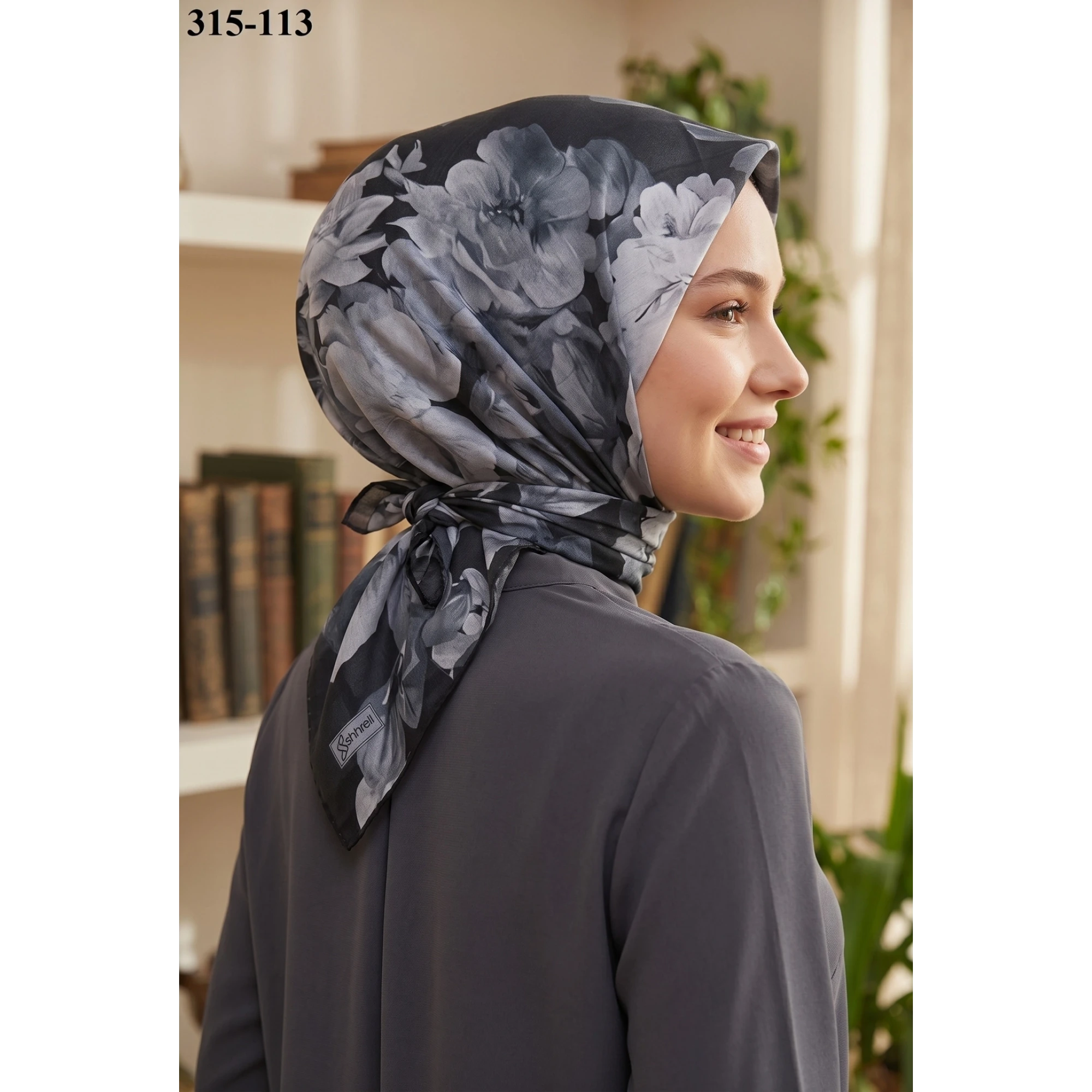 Sharell Desenli Soft Pamuk Eşarp 315-113