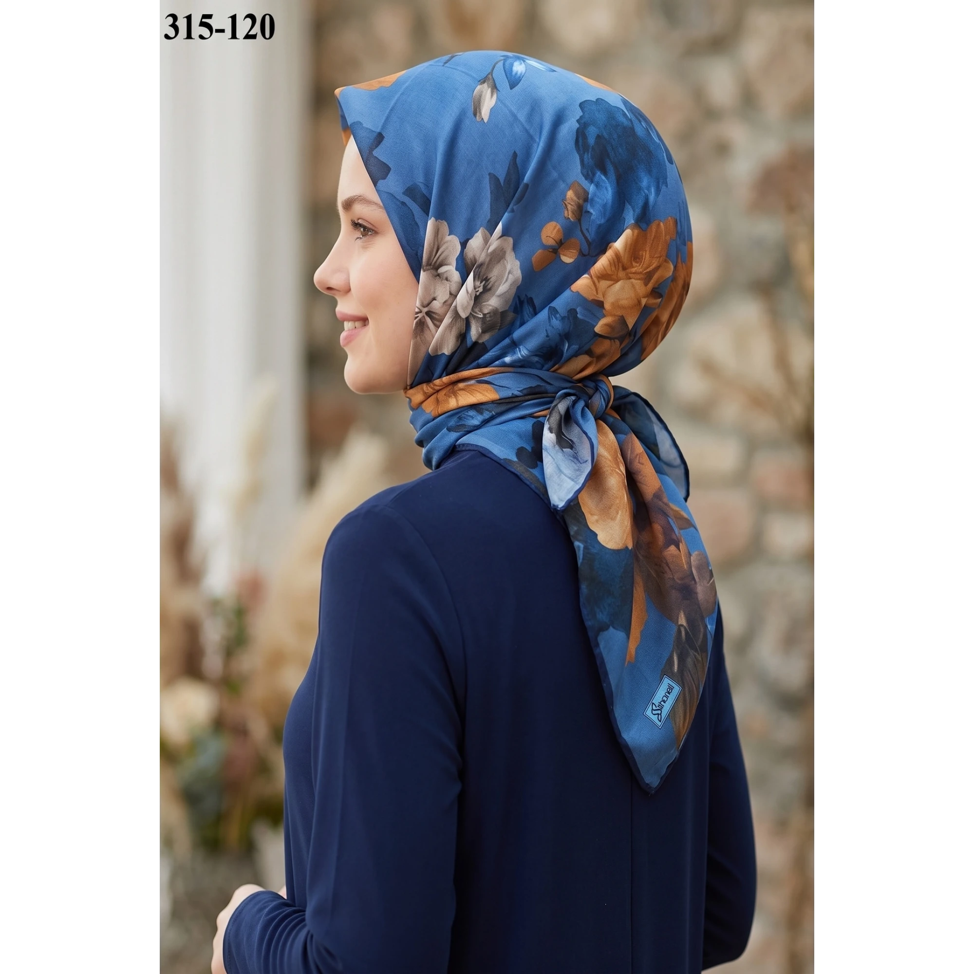Sharell Desenli Soft Pamuk Eşarp 315-120
