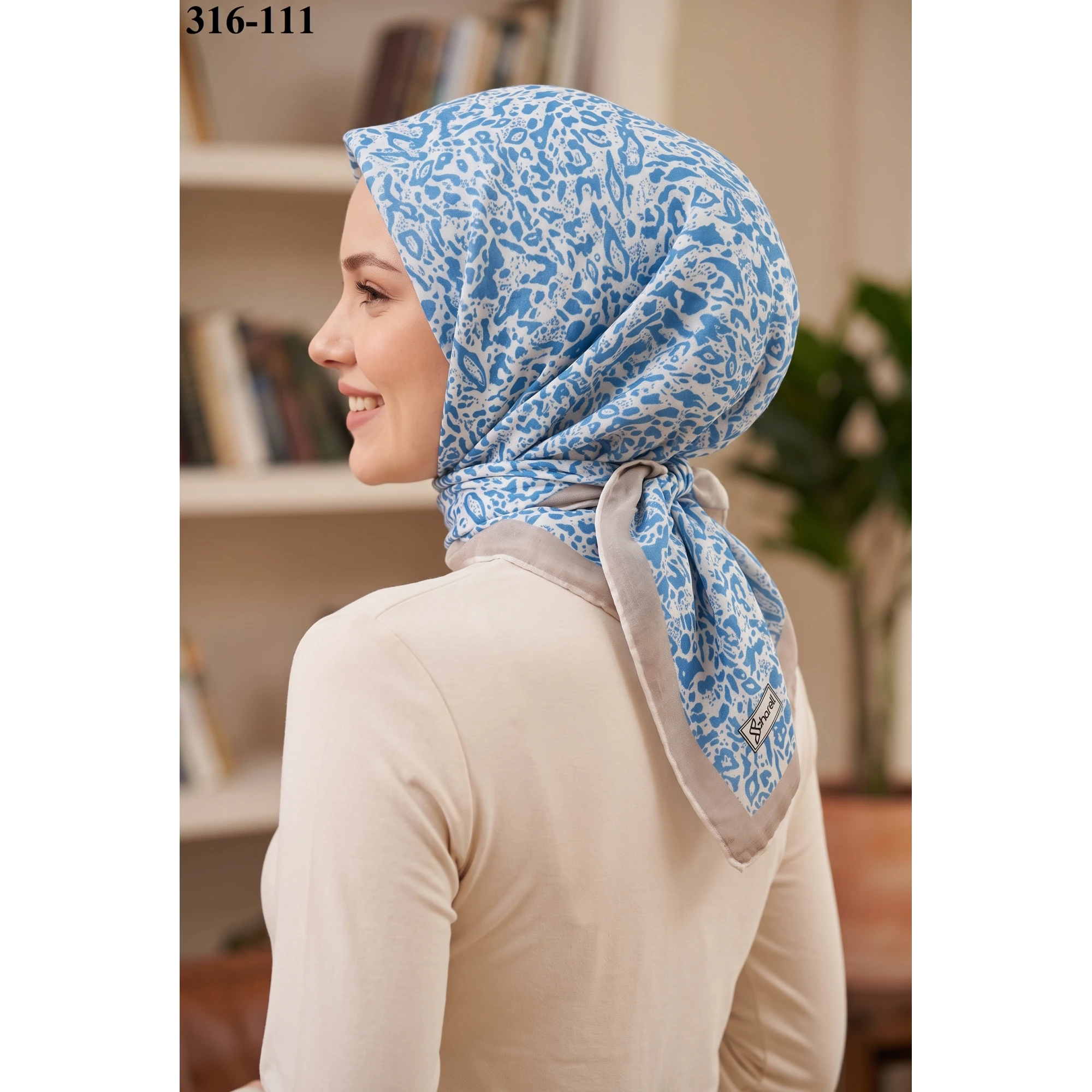Sharell Desenli Soft Pamuk Eşarp 316-111