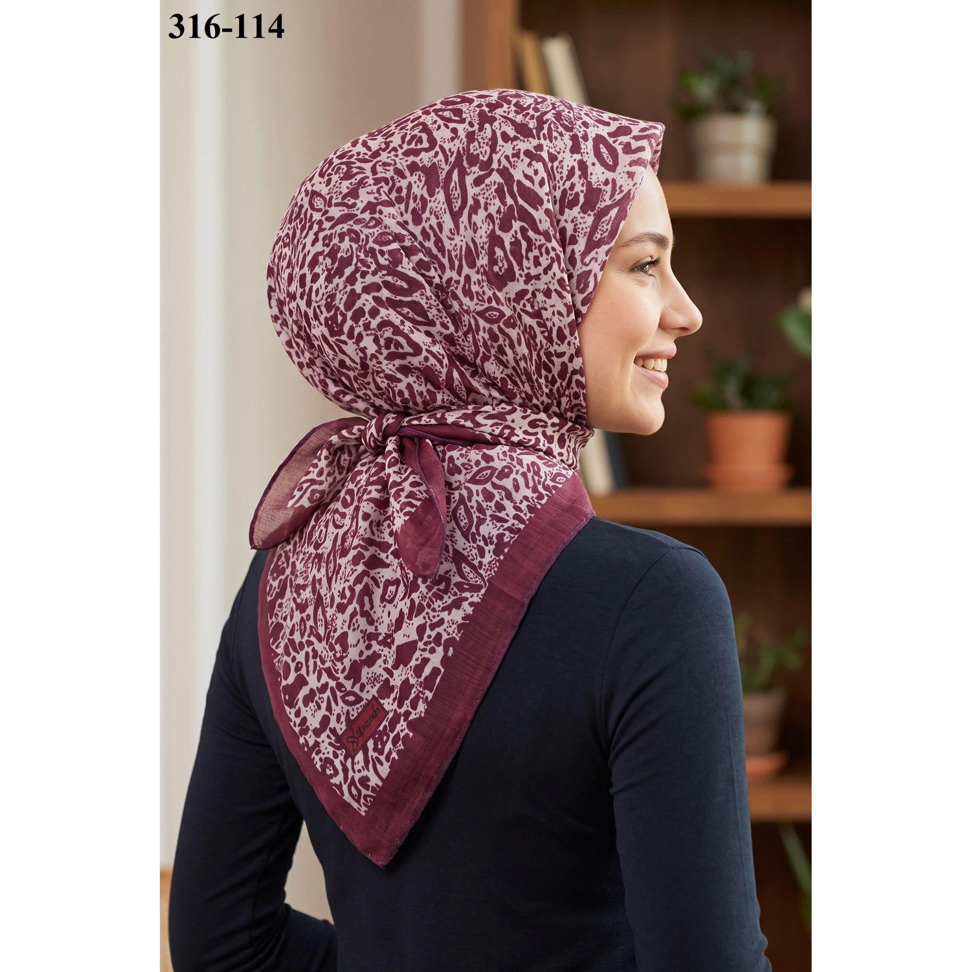 Sharell Desenli Soft Pamuk Eşarp 316-114