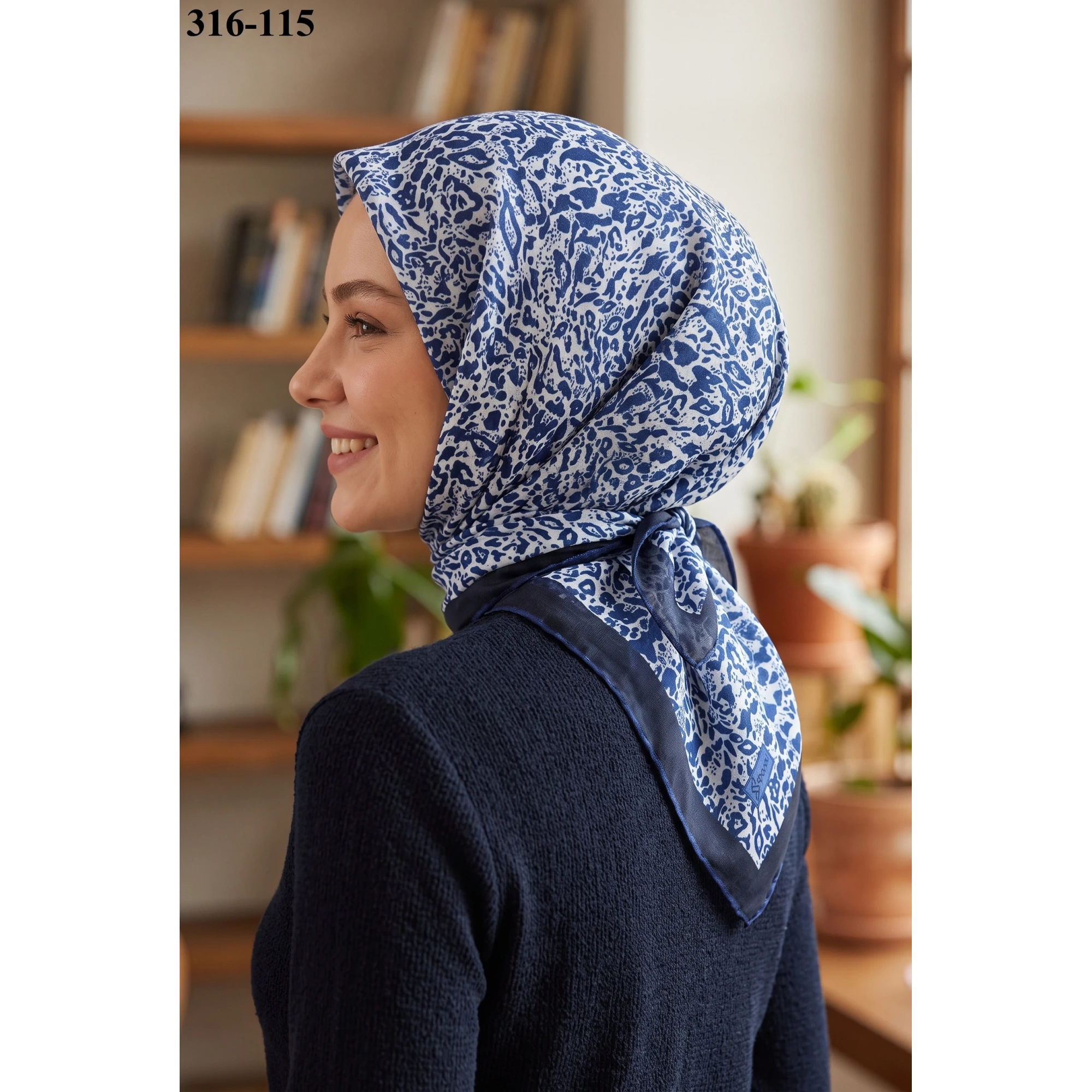 Sharell Desenli Soft Pamuk Eşarp 316-115