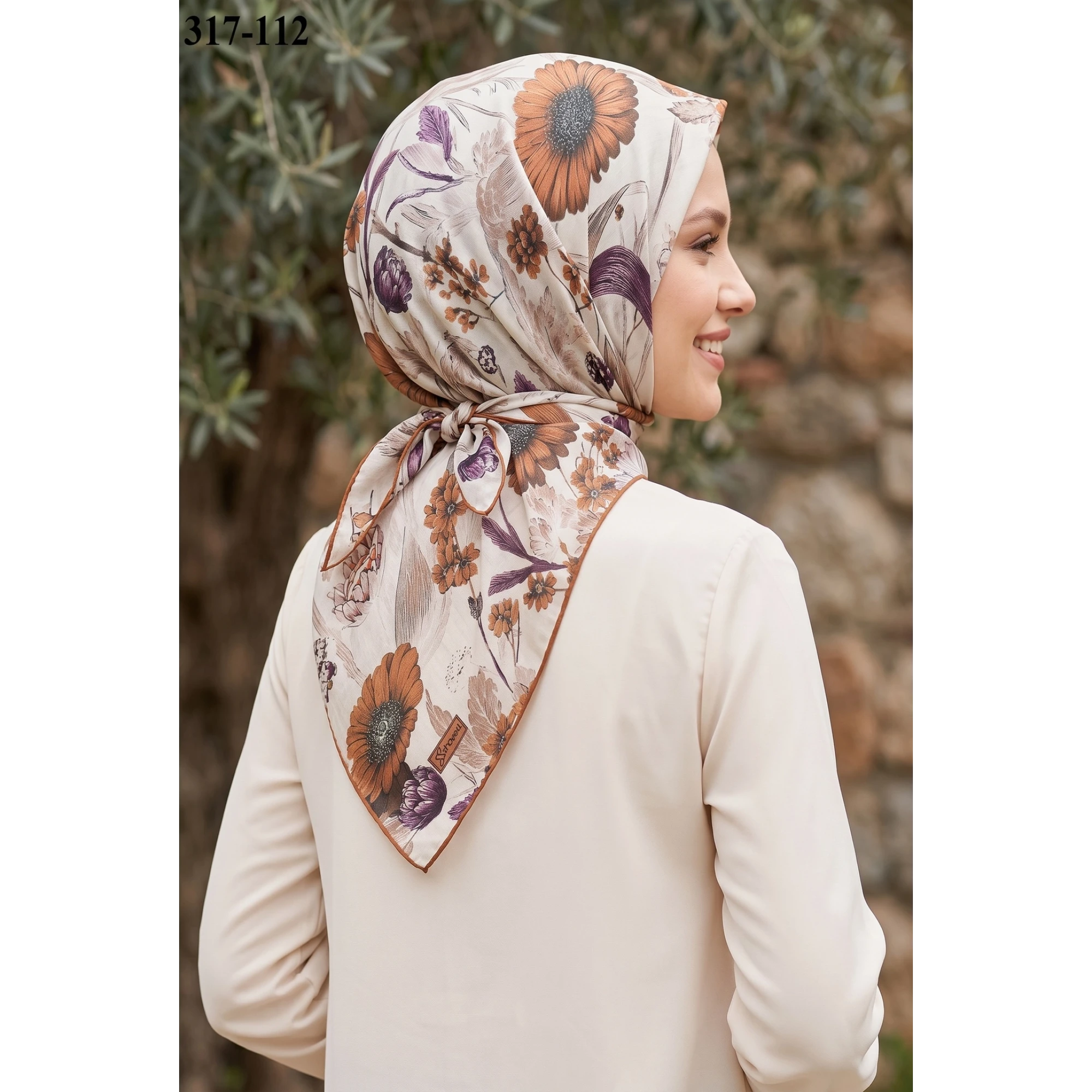 Sharell Desenli Soft Pamuk Eşarp 317-112