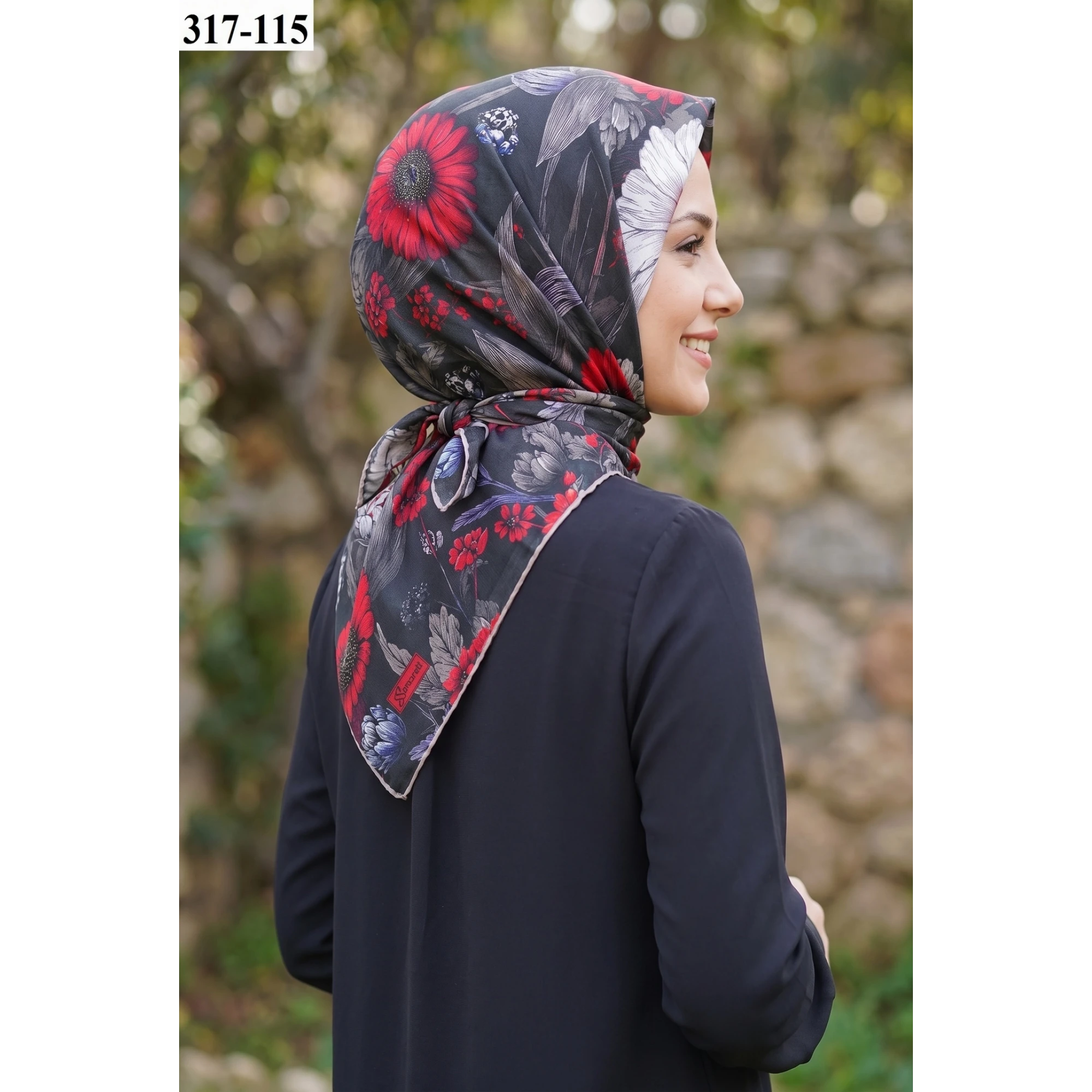 Sharell Desenli Soft Pamuk Eşarp 317-115