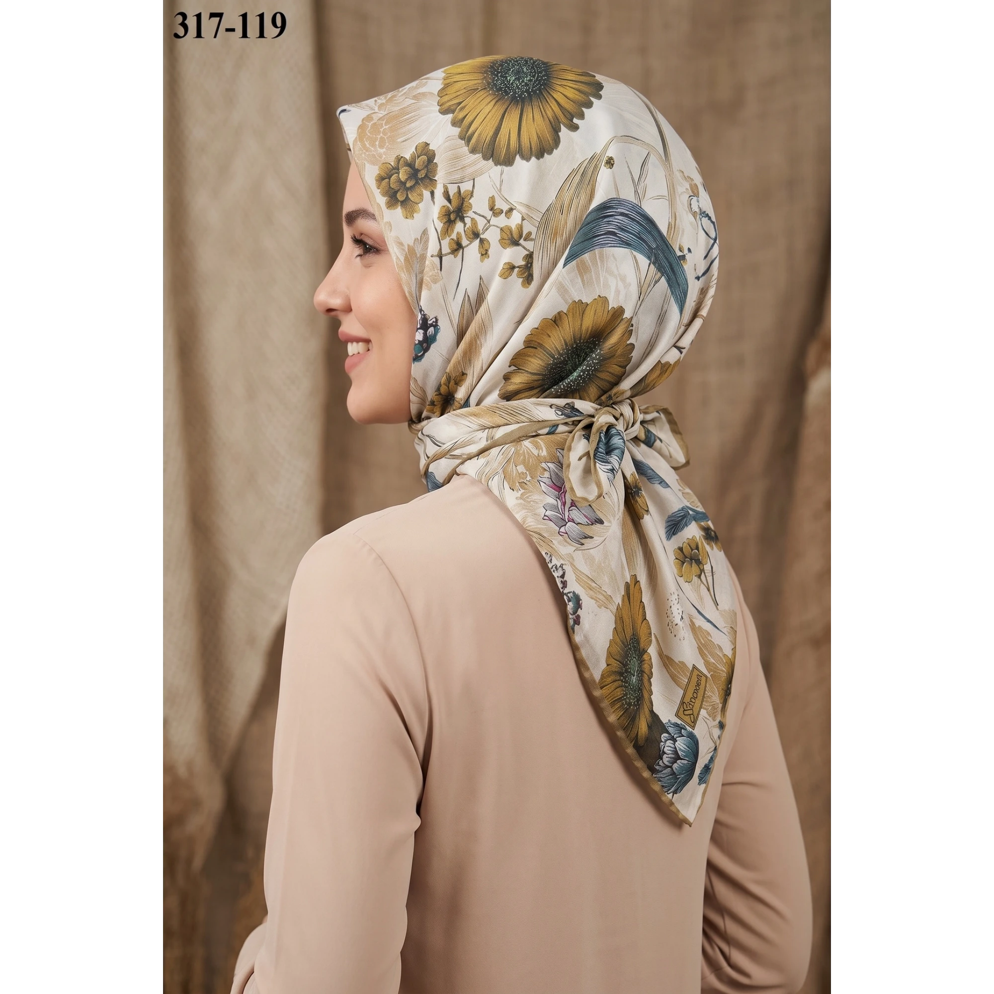 Sharell Desenli Soft Pamuk Eşarp 317-119