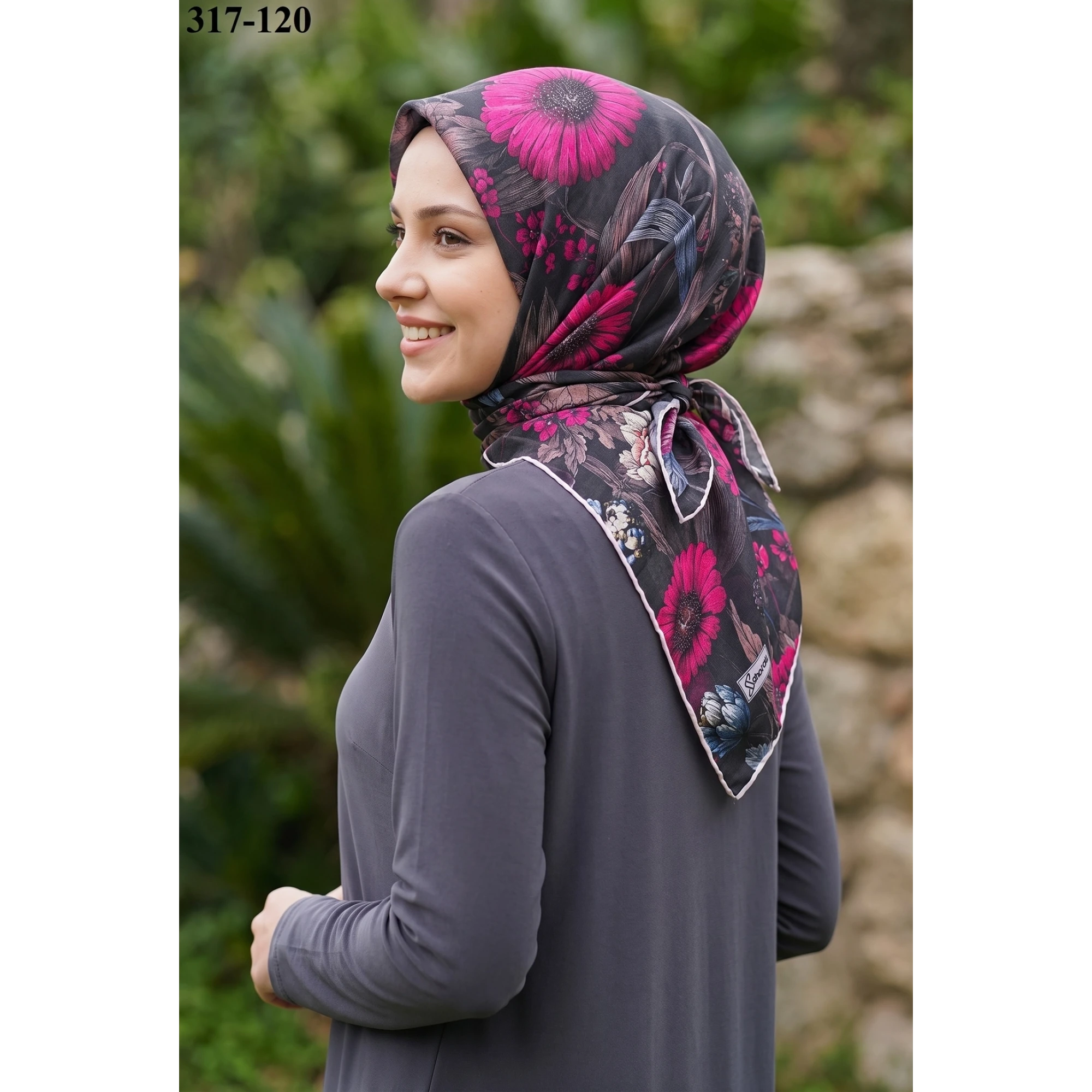 Sharell Desenli Soft Pamuk Eşarp 317-120
