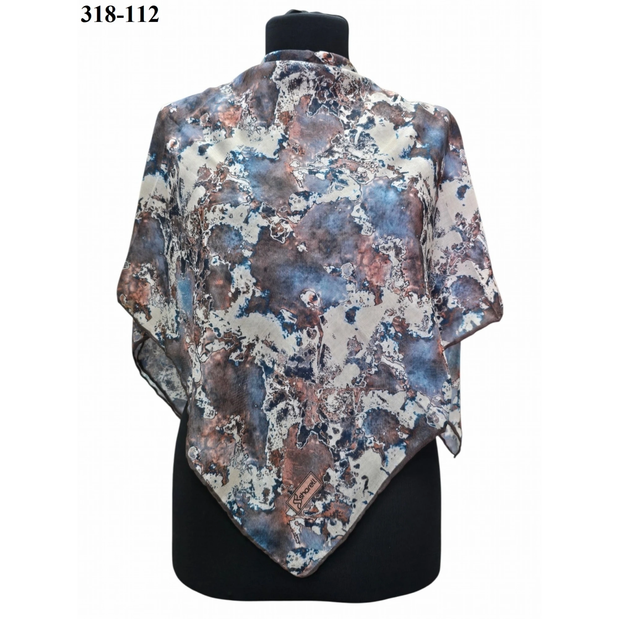 Sharell Desenli Soft Pamuk Eşarp 318-112
