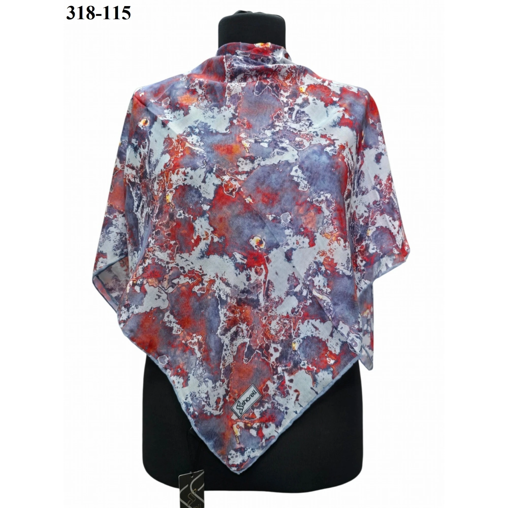 Sharell Desenli Soft Pamuk Eşarp 318-115