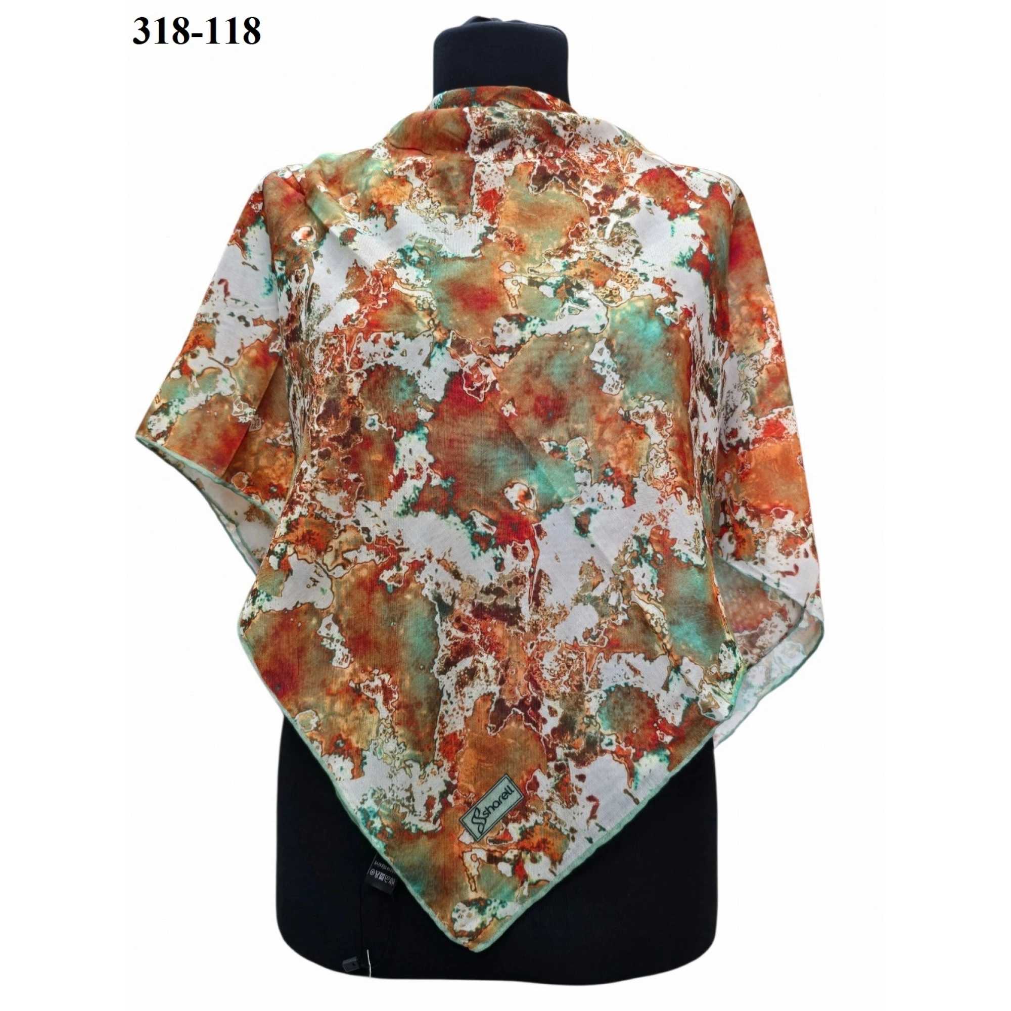 Sharell Desenli Soft Pamuk Eşarp 318-118