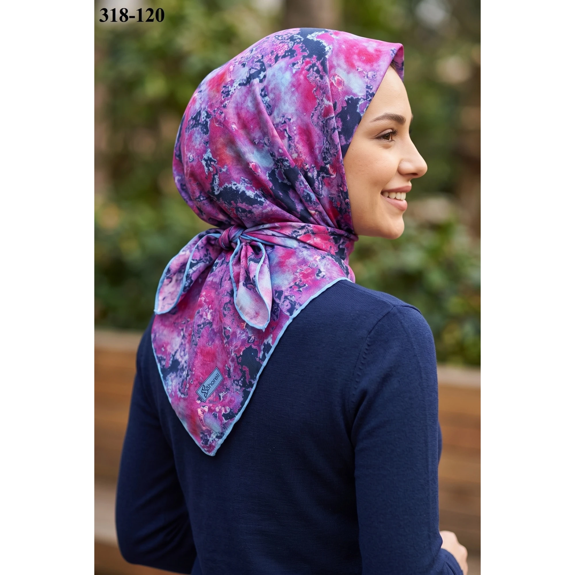 Sharell Desenli Soft Pamuk Eşarp 318-120