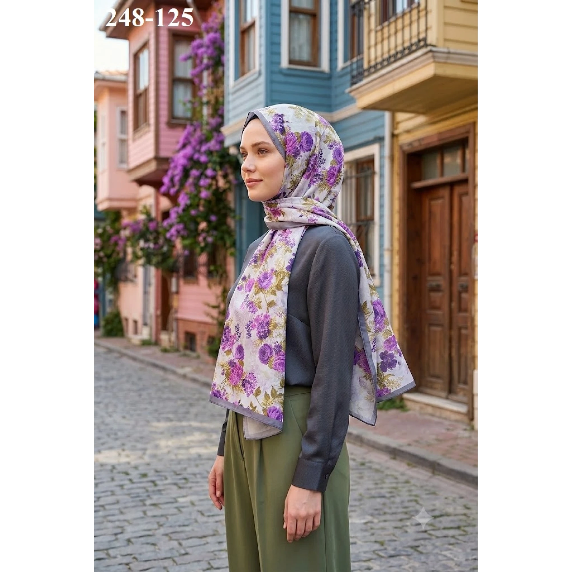 Sharell Fransız İpeği Şal (Sirke) 248-125