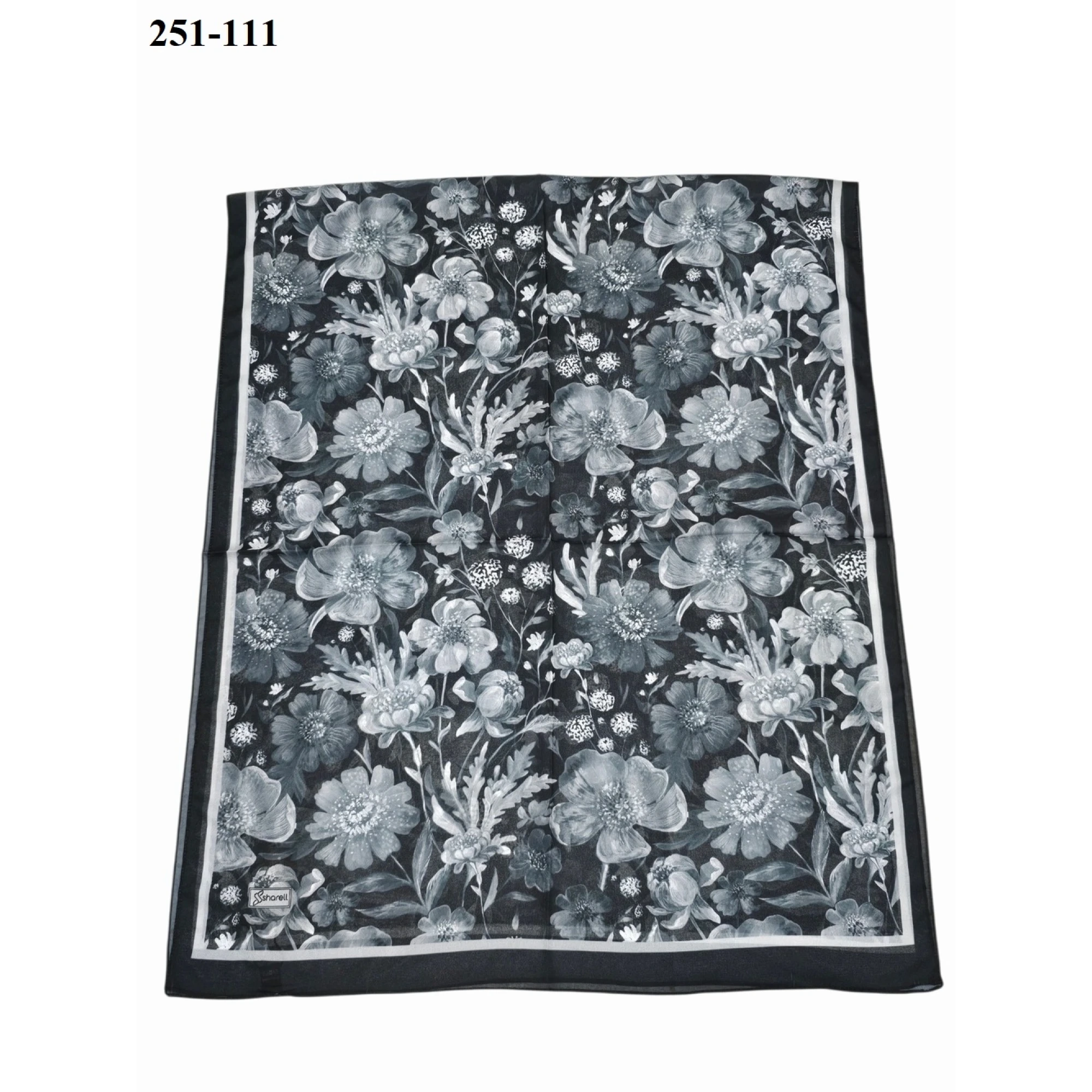 Sharell Fransız İpeği Şal (Siyah) 251-111