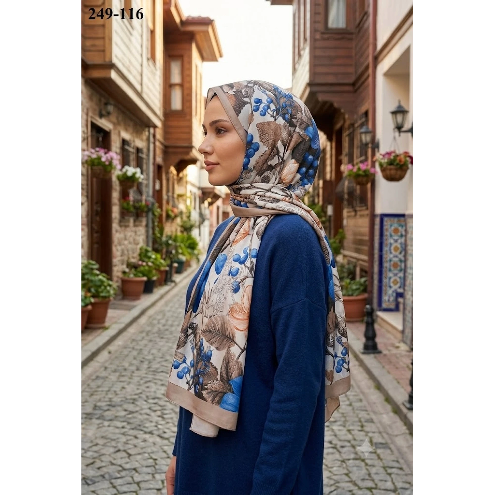 Sharell Fransız İpeği Şal (Vizon) 249-116