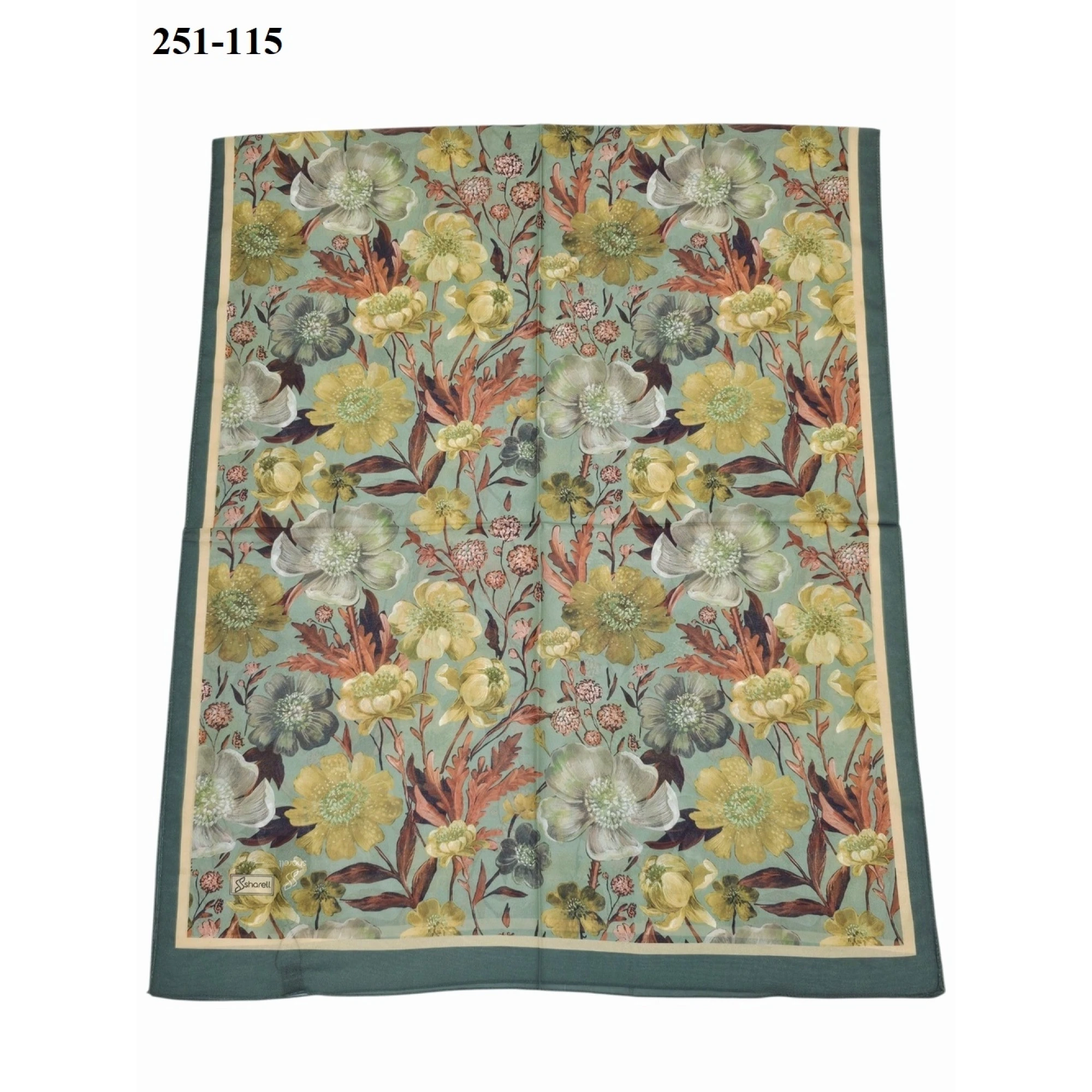 Sharell Fransız İpeği Şal (Yeşil) 251-115