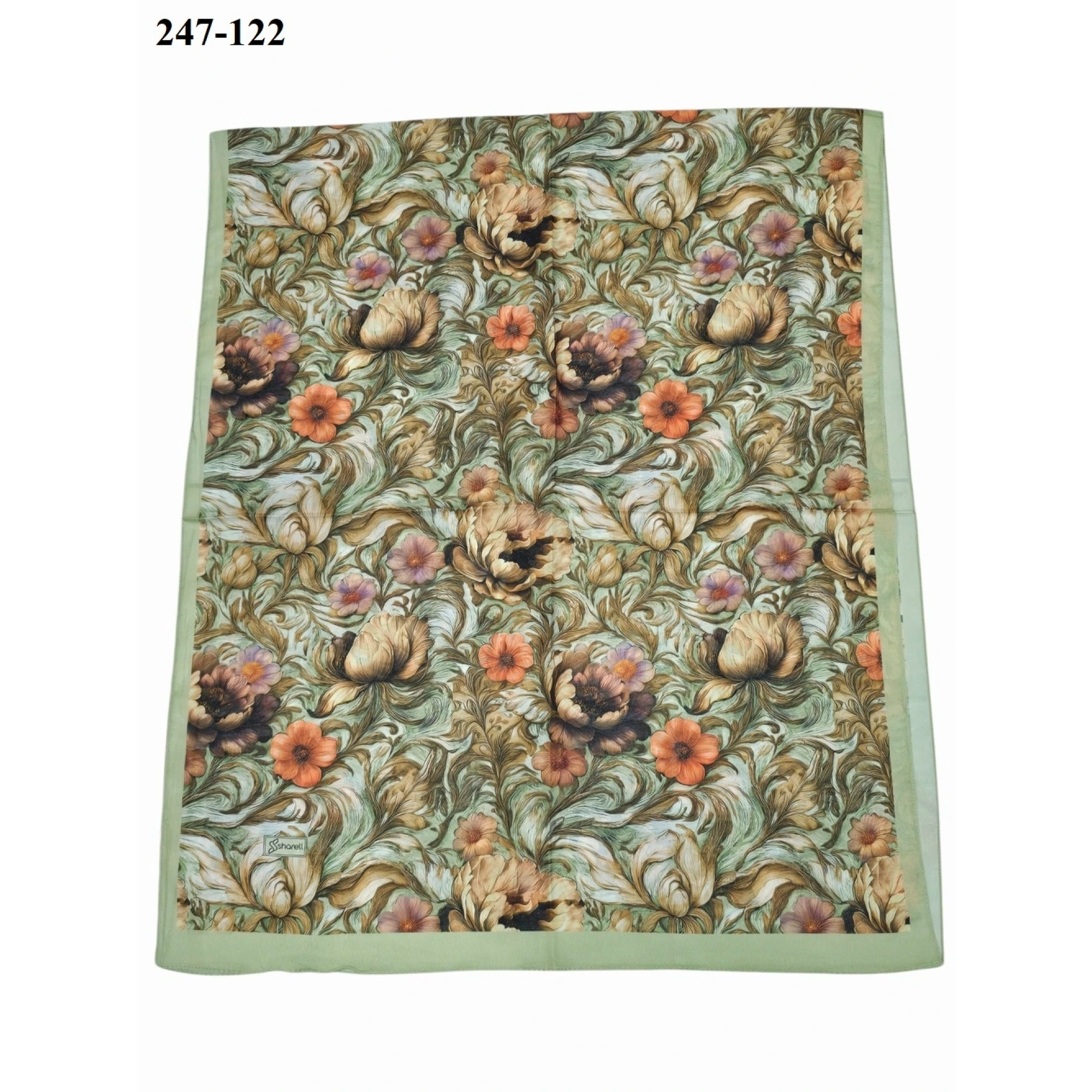 Sharell Fransız İpeği Şal (Yeşil) 247-122