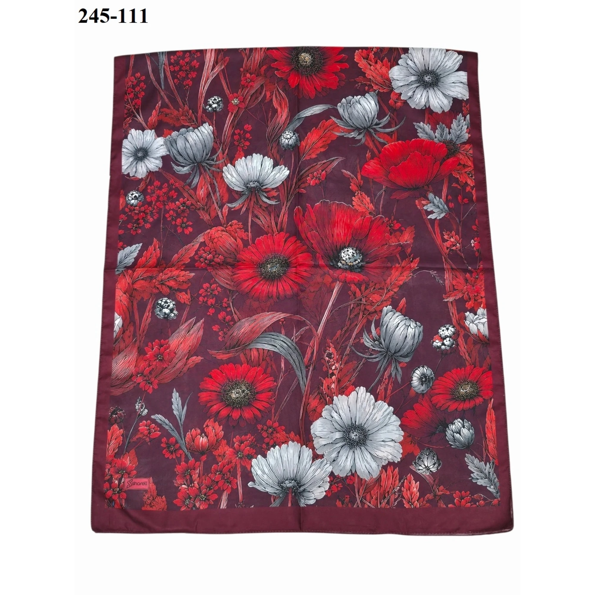 Sharell Soft Pamuk Şal (Bordo Serisi) 245-111