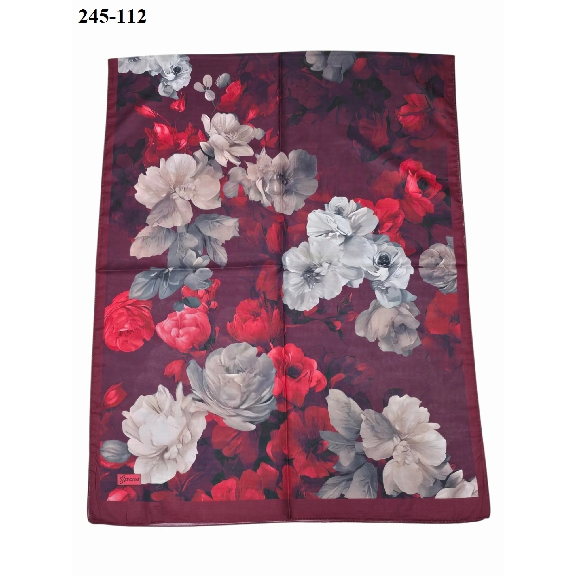 Sharell Soft Pamuk Şal (Bordo Serisi) 245-112