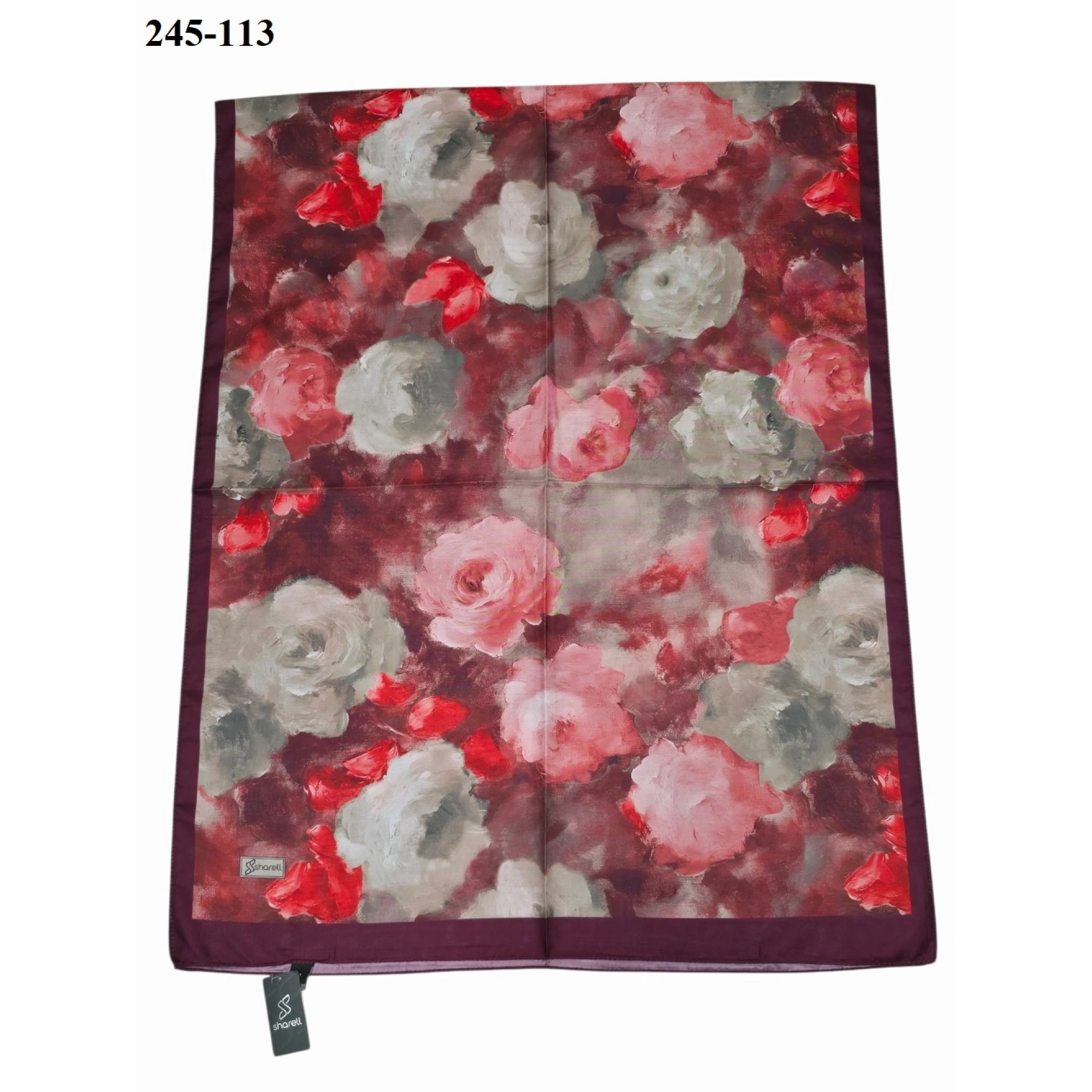 Sharell Soft Pamuk Şal (Bordo Serisi) 245-113
