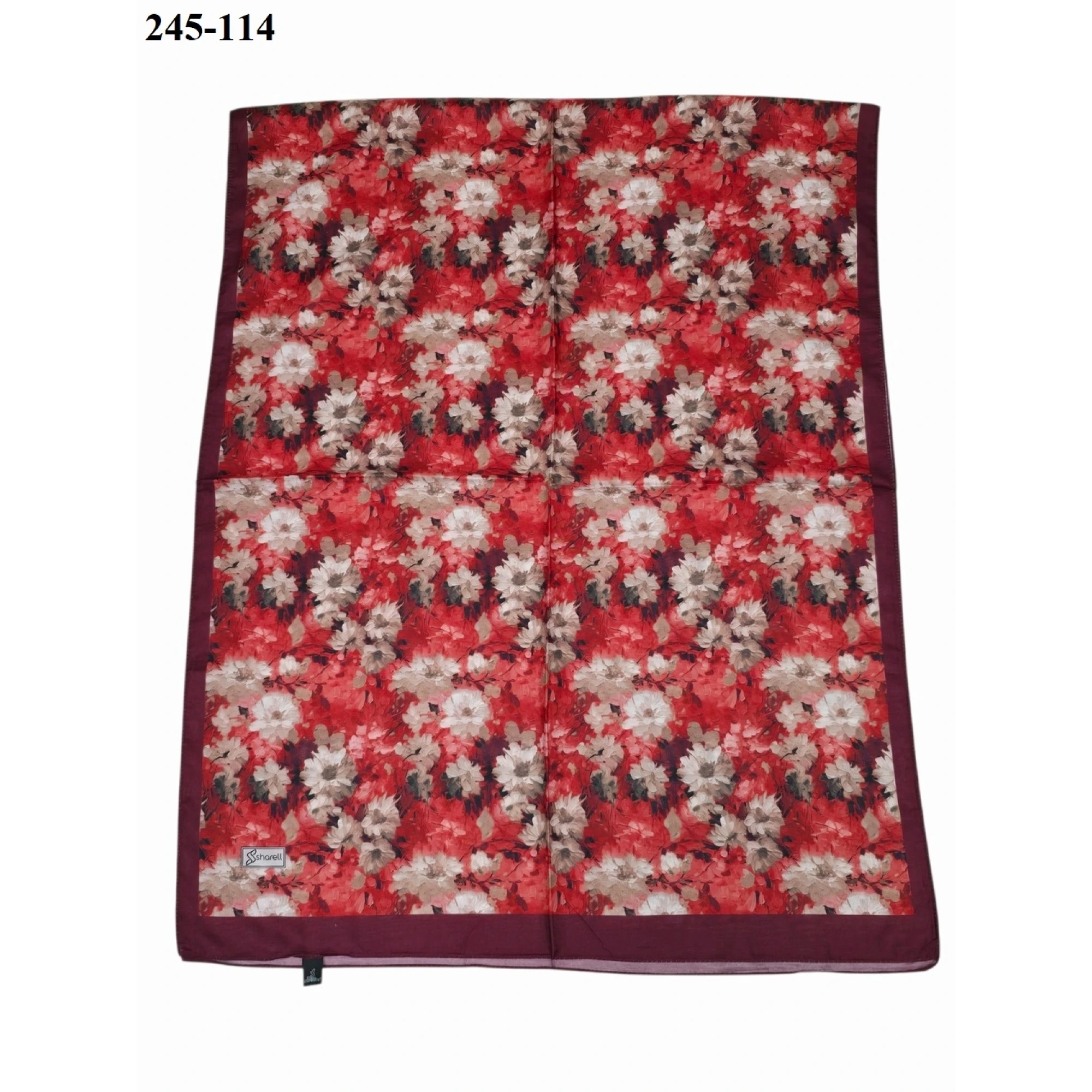 Sharell Soft Pamuk Şal (Bordo Serisi) 245-114