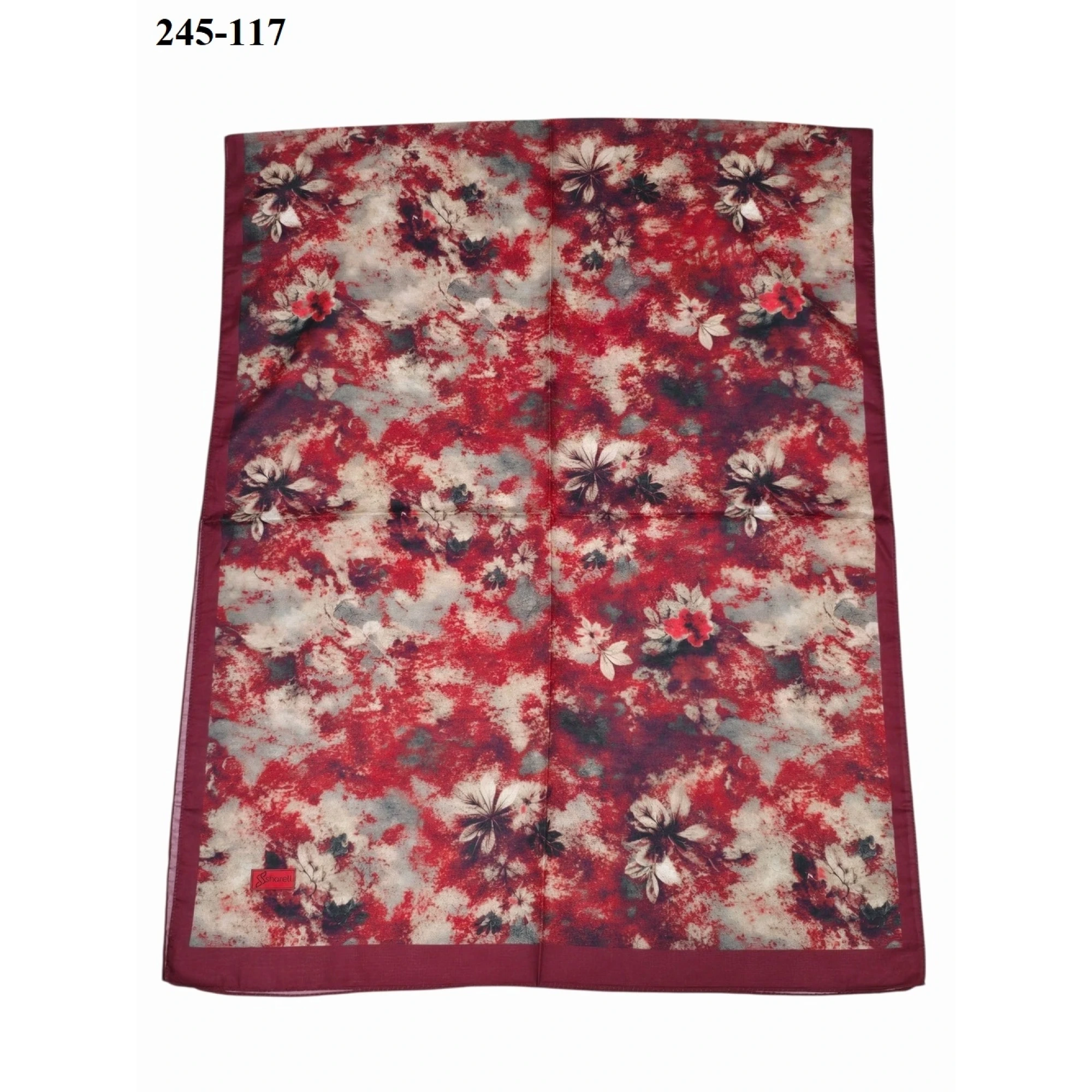 Sharell Soft Pamuk Şal (Bordo Serisi) 245-117
