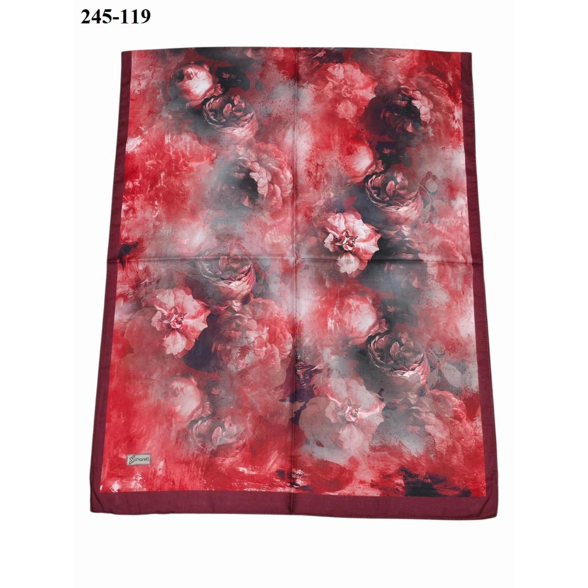 Sharell Soft Pamuk Şal (Bordo Serisi) 245-119