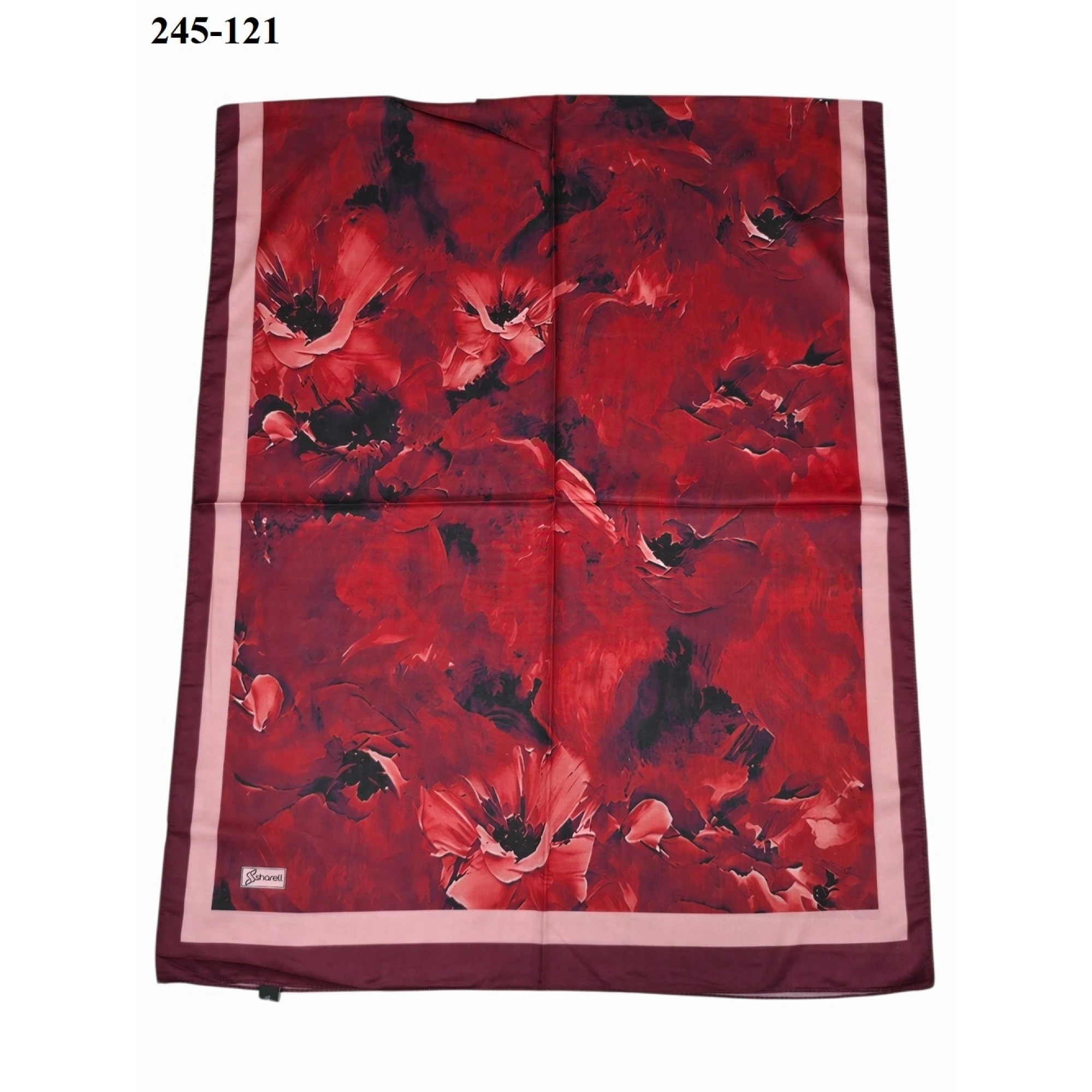 Sharell Soft Pamuk Şal (Bordo Serisi) 245-121