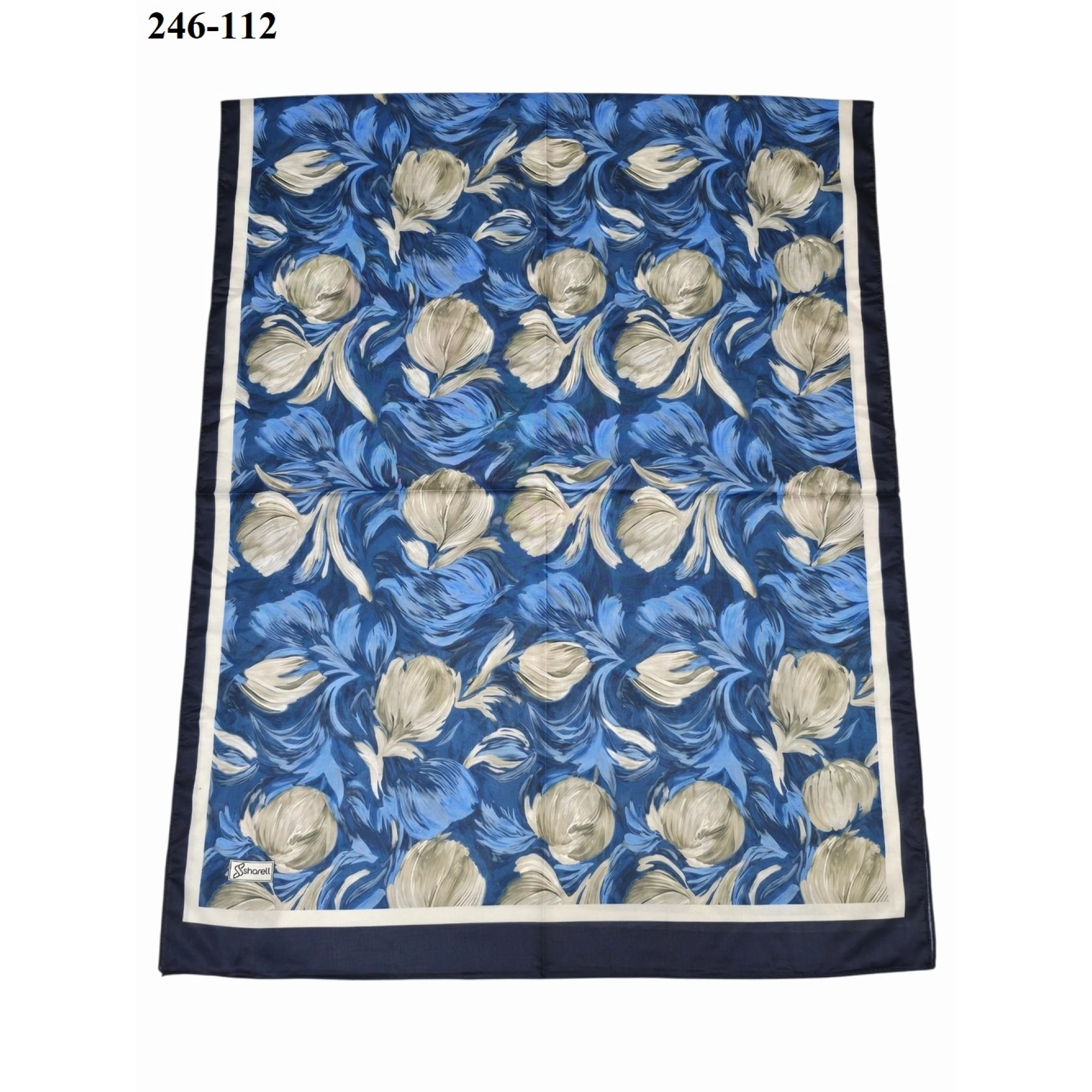 Sharell Soft Pamuk Şal (Lacivert Serisi) 246-112
