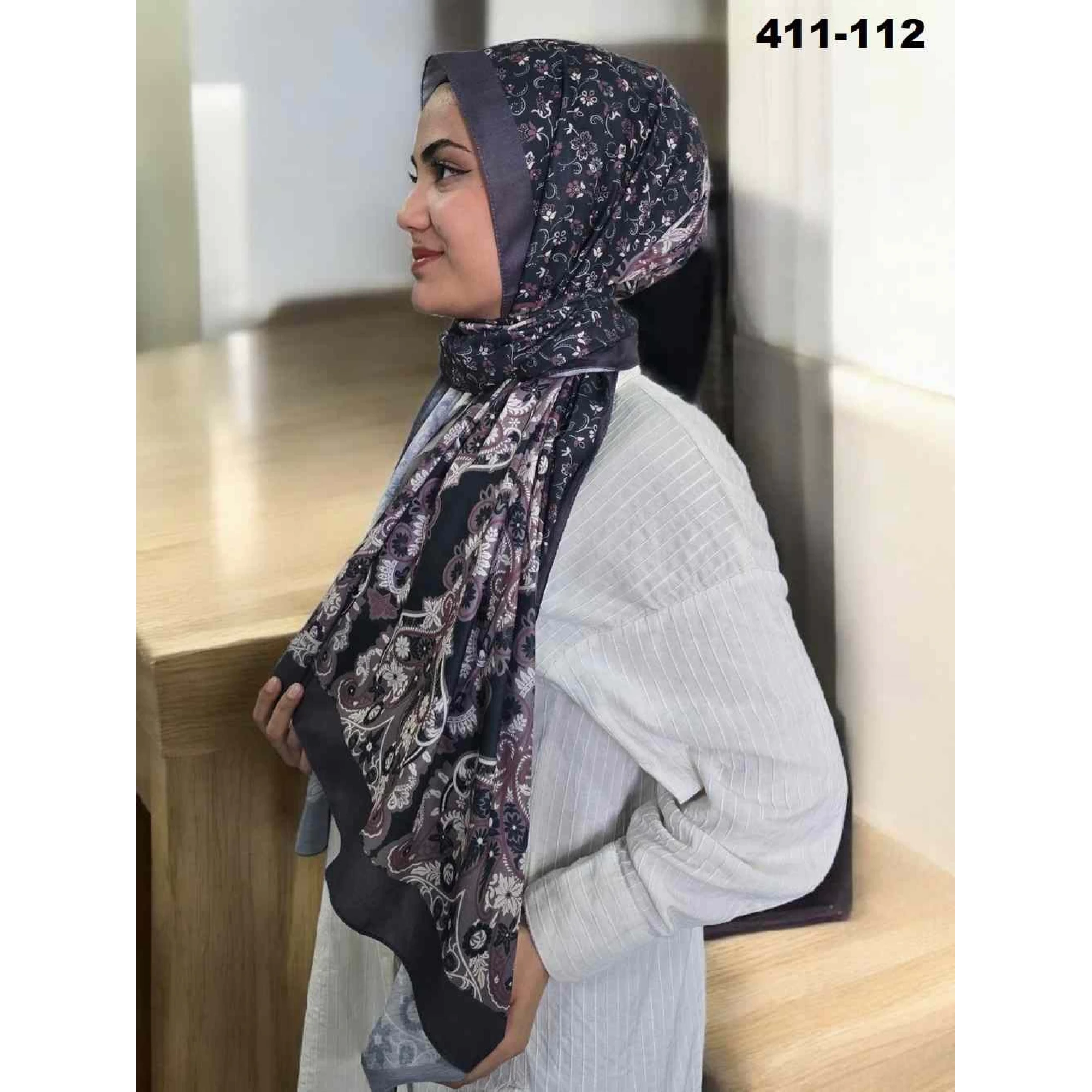 Soft İpek Etnik Desen Soft Şal 411-112