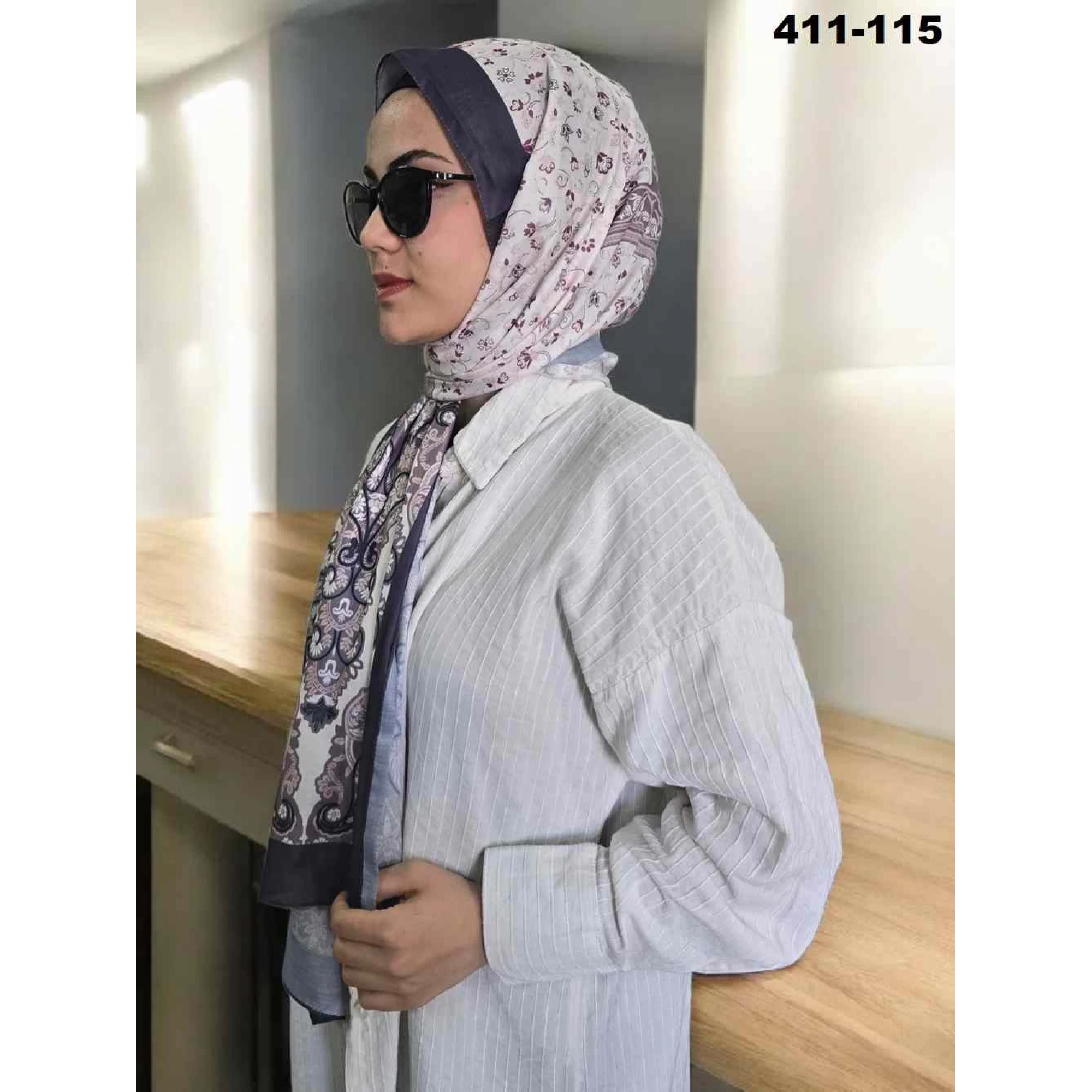 Soft İpek Etnik Desen Soft Şal 411-115