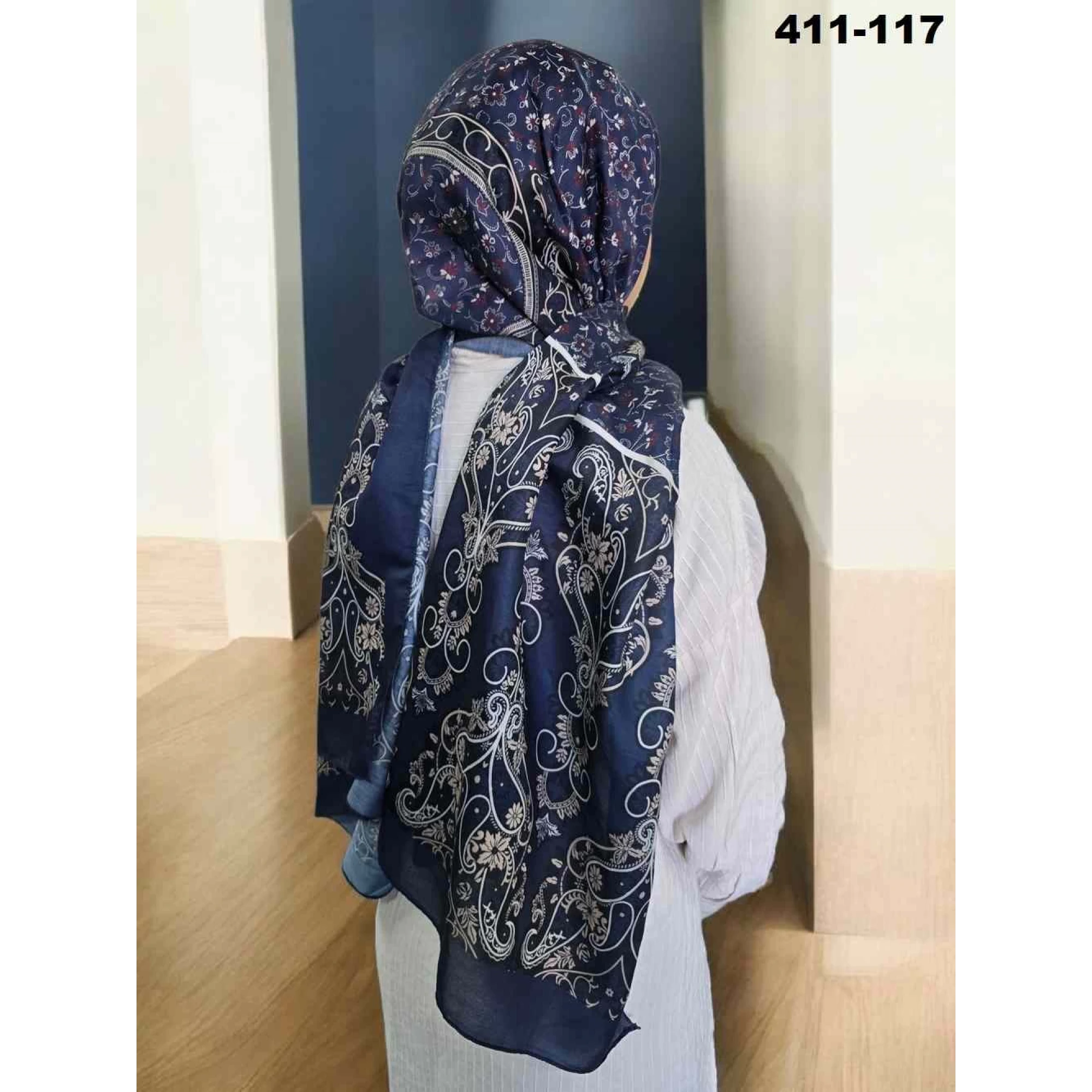 Soft İpek Etnik Desen Soft Şal 411-117