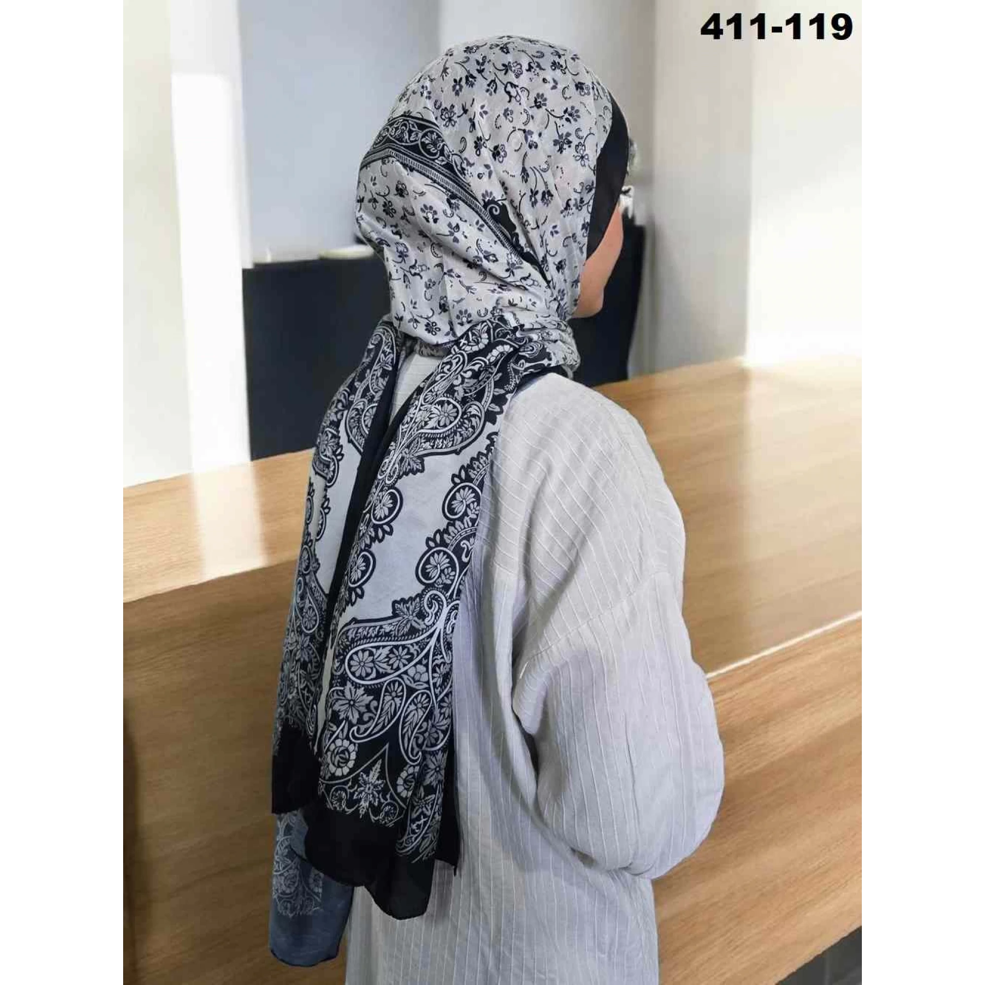 Soft İpek Etnik Desen Soft Şal 411-119