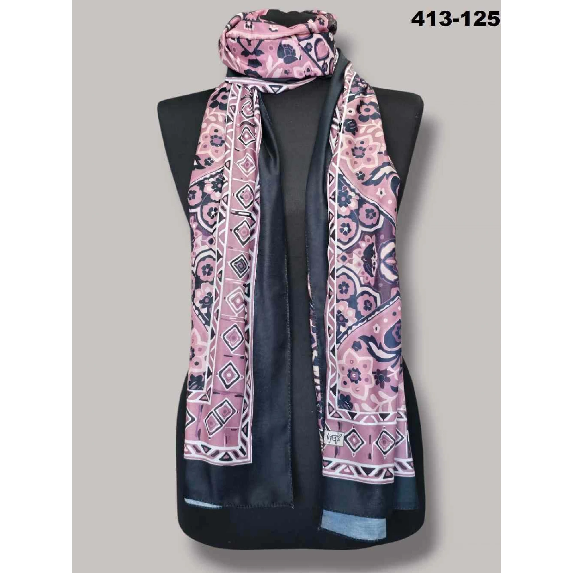 Soft İpek Etnik Desen Soft Şal 413-125