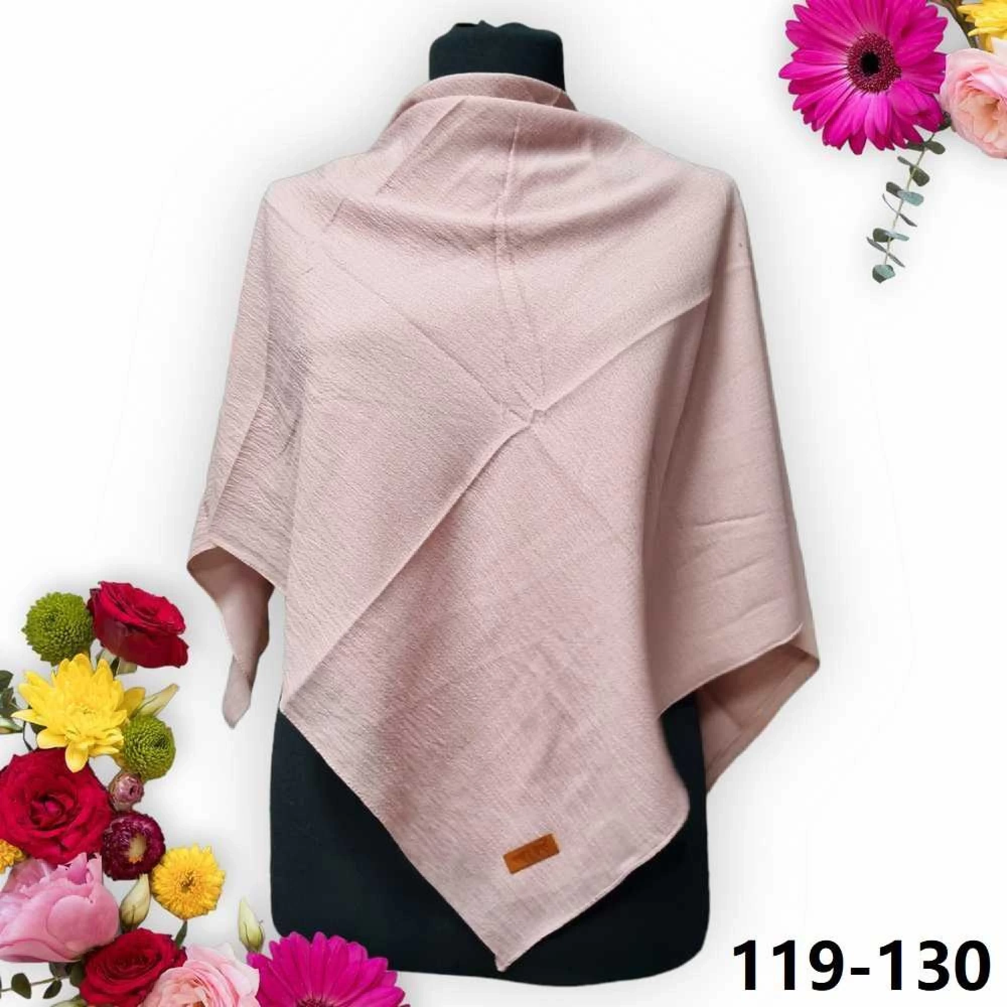 Soft İpek Mio Caz Pamuk Eşarp (pudra) 119-130