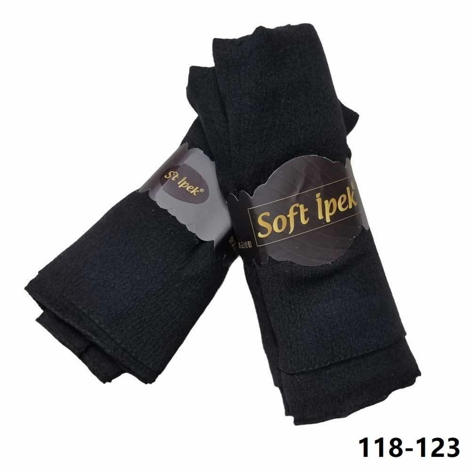 Soft İpek Mio Caz Pamuk Şal (siyah) 118-123