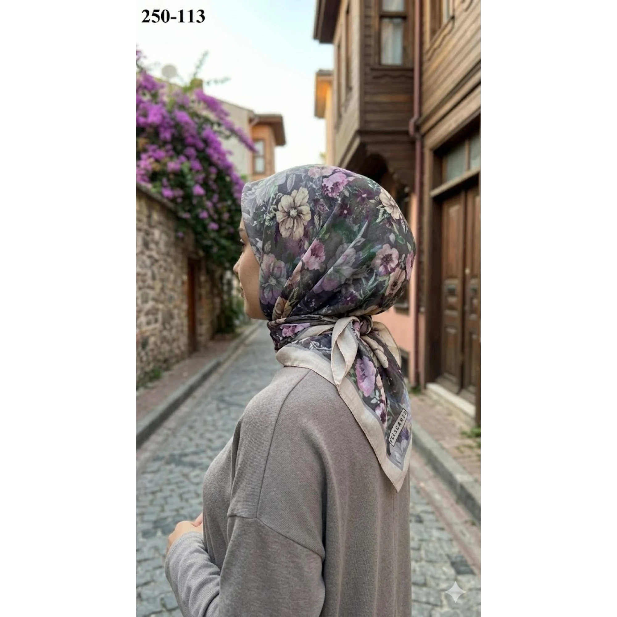 Velscarfs Soft Pamuk Parla Eşarp (Bej) 250-113