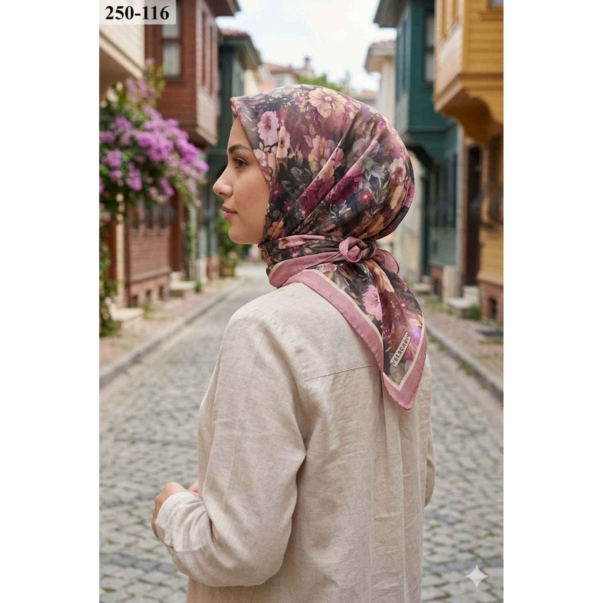 Velscarfs Soft Pamuk Parla Eşarp (Pişmiş Ayva) 250-116
