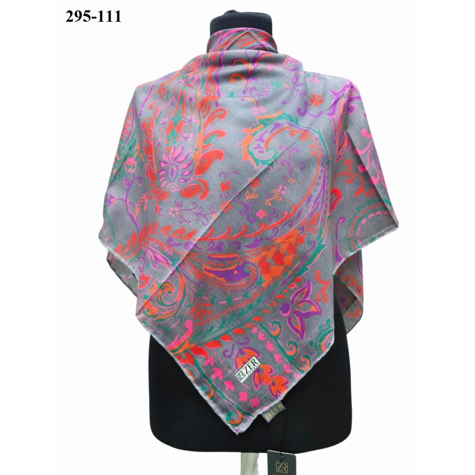 Zer Scarfs Dijital Soft Pamuk Eşarp 295-111