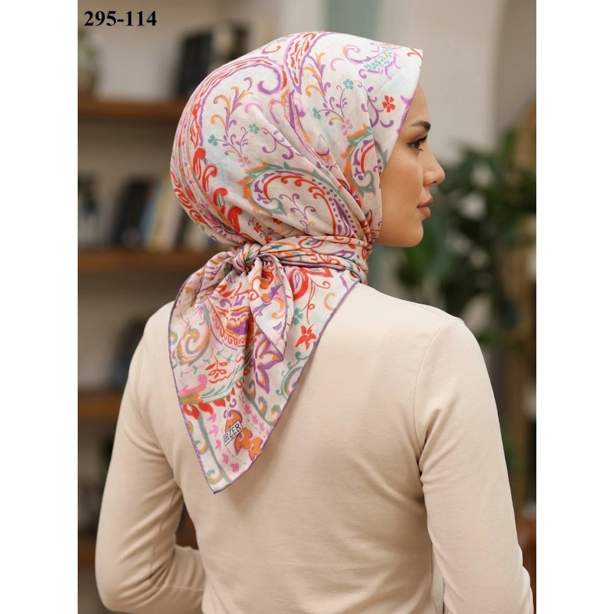 Zer Scarfs Dijital Soft Pamuk Eşarp 295-114