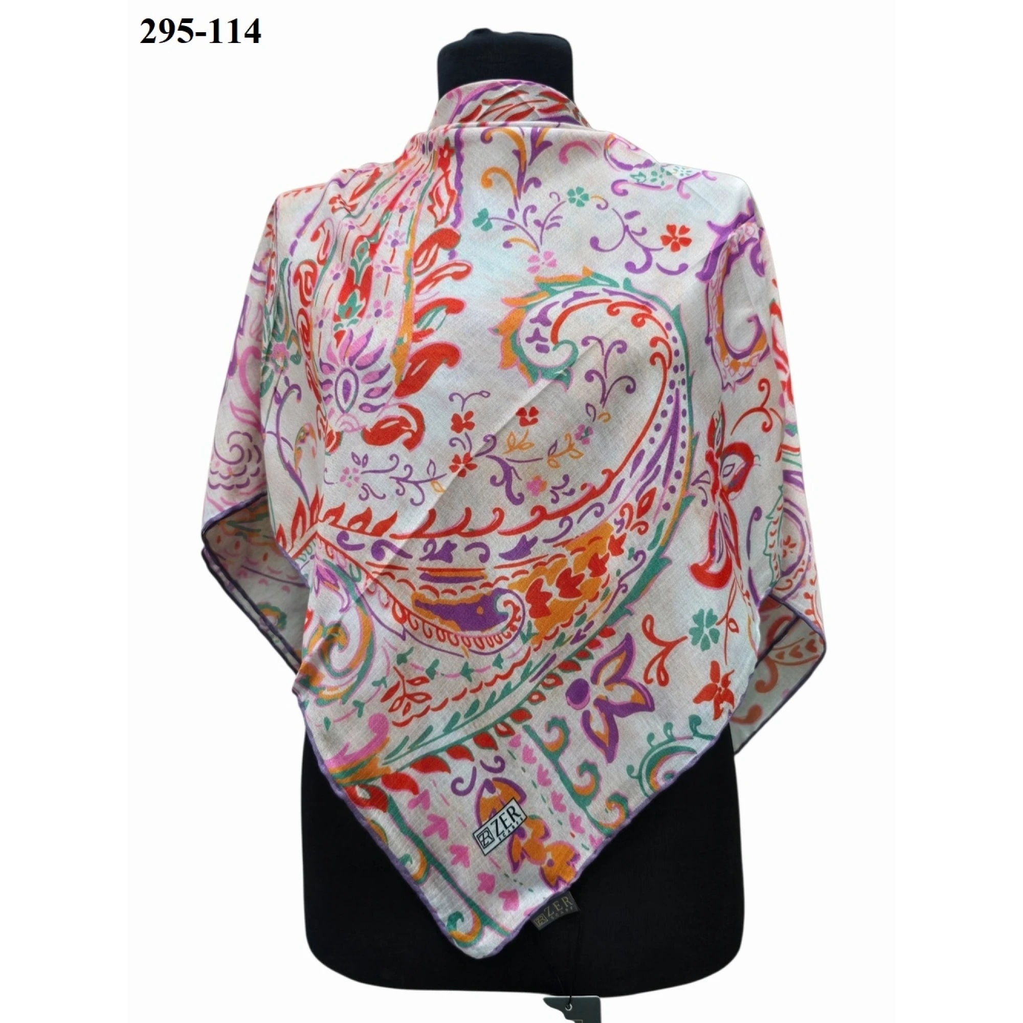 Zer Scarfs Dijital Soft Pamuk Eşarp 295-114