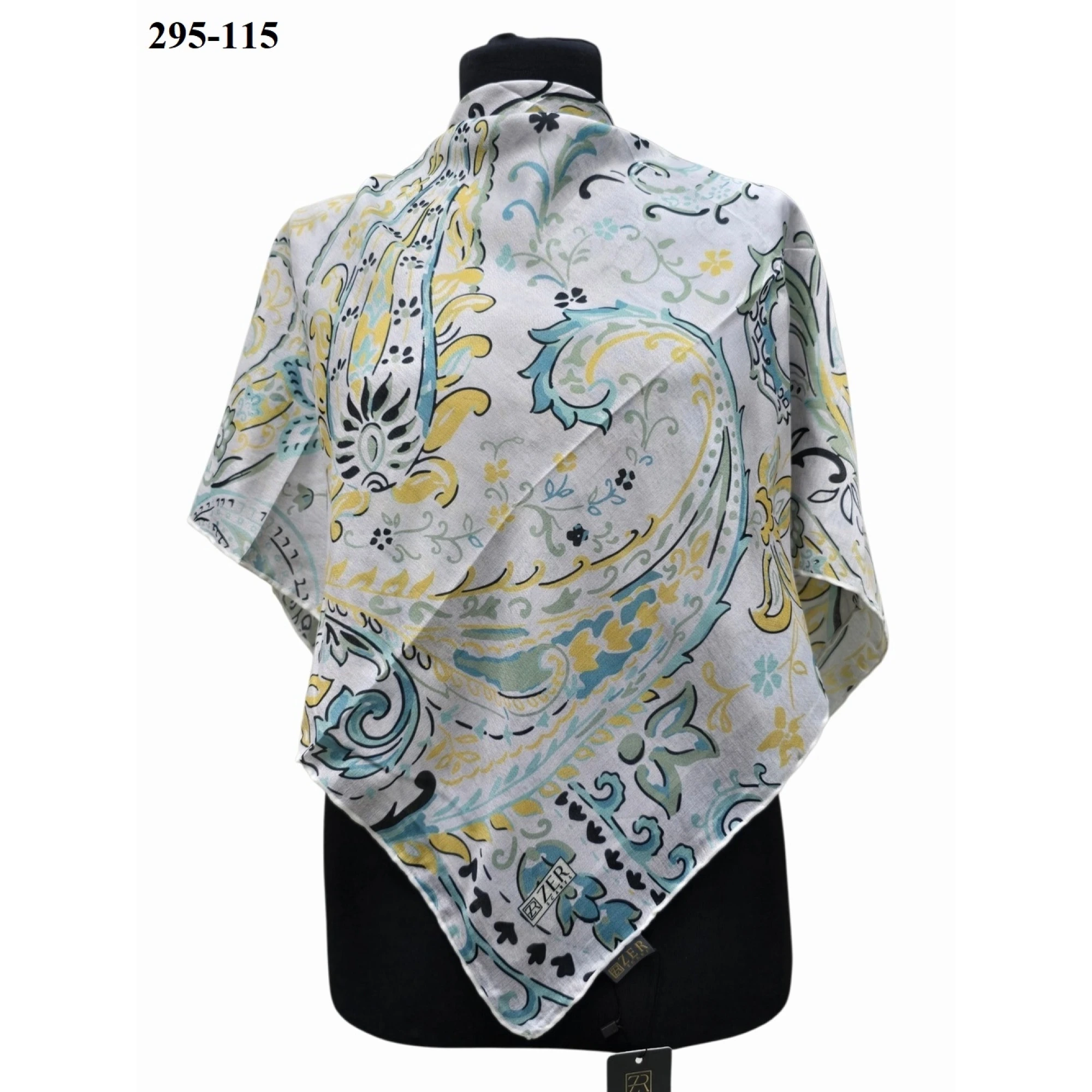 Zer Scarfs Dijital Soft Pamuk Eşarp 295-115