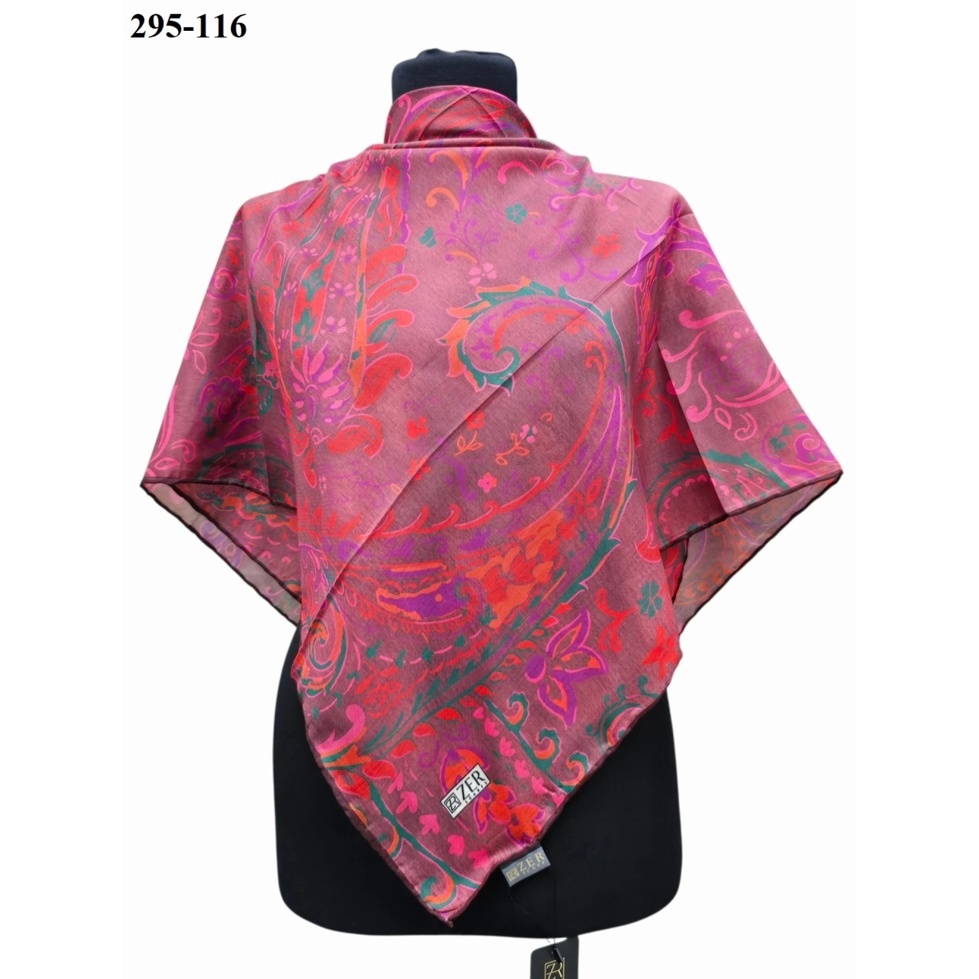 Zer Scarfs Dijital Soft Pamuk Eşarp 295-116