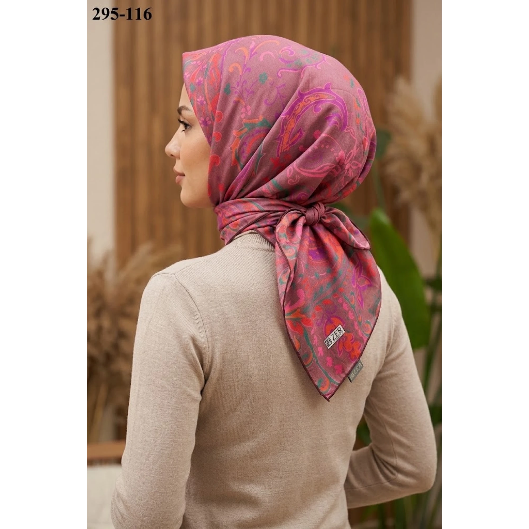 Zer Scarfs Dijital Soft Pamuk Eşarp 295-116