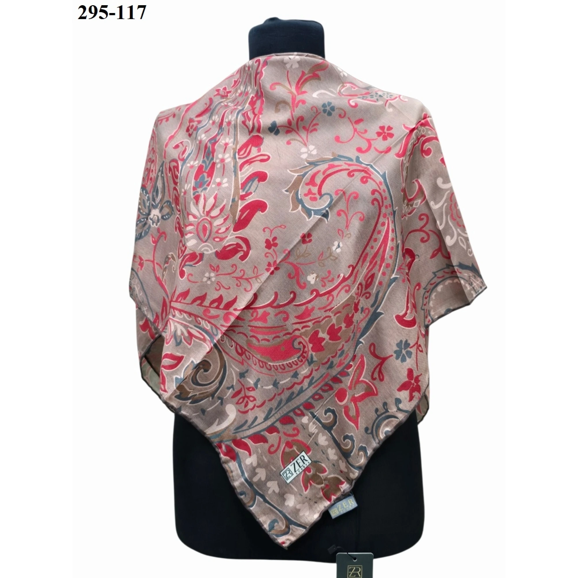 Zer Scarfs Dijital Soft Pamuk Eşarp 295-117