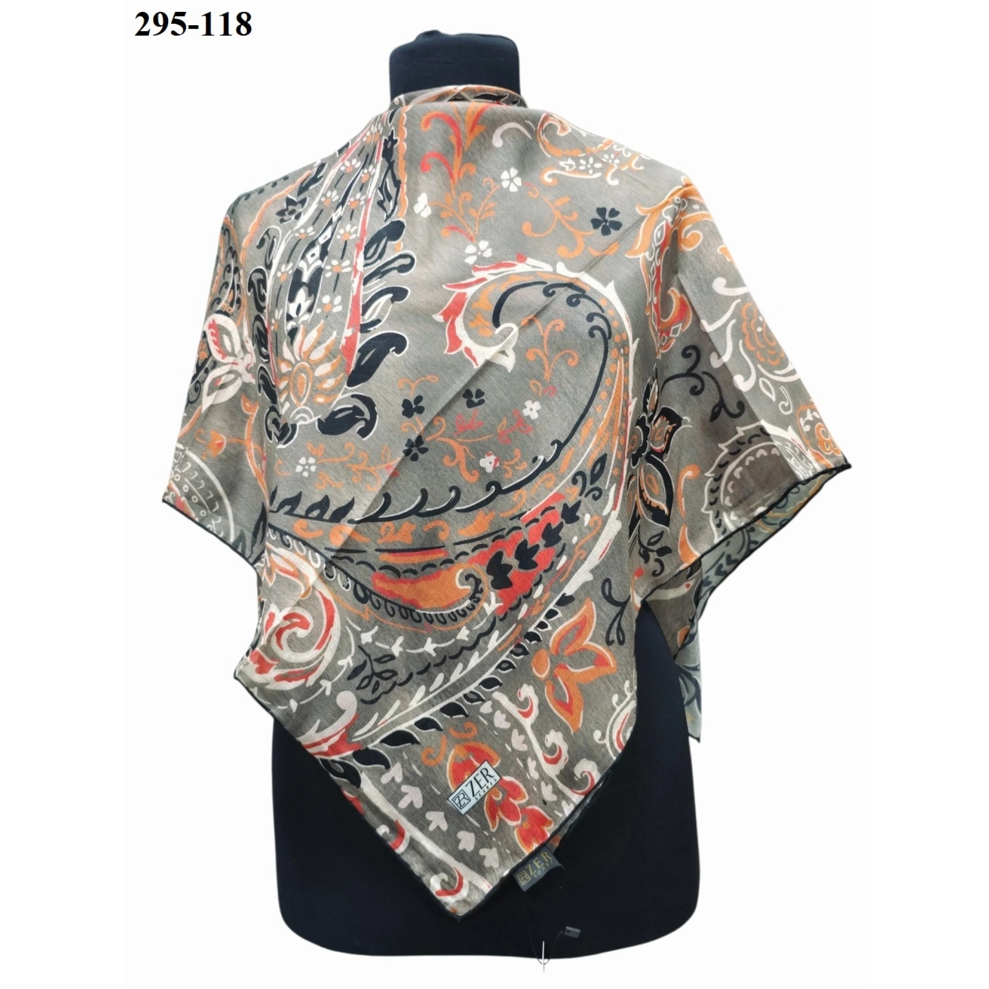 Zer Scarfs Dijital Soft Pamuk Eşarp 295-118