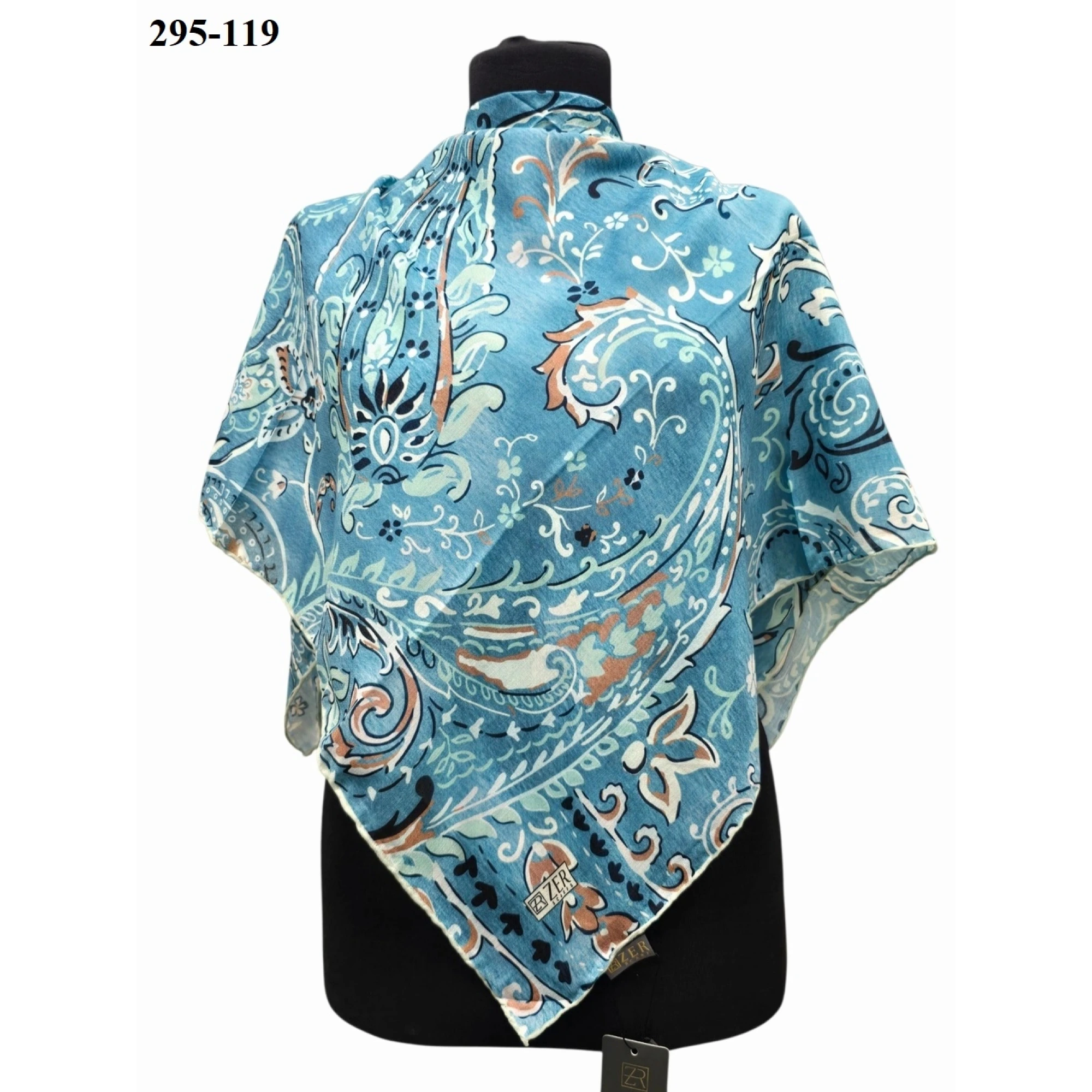 Zer Scarfs Dijital Soft Pamuk Eşarp 295-119