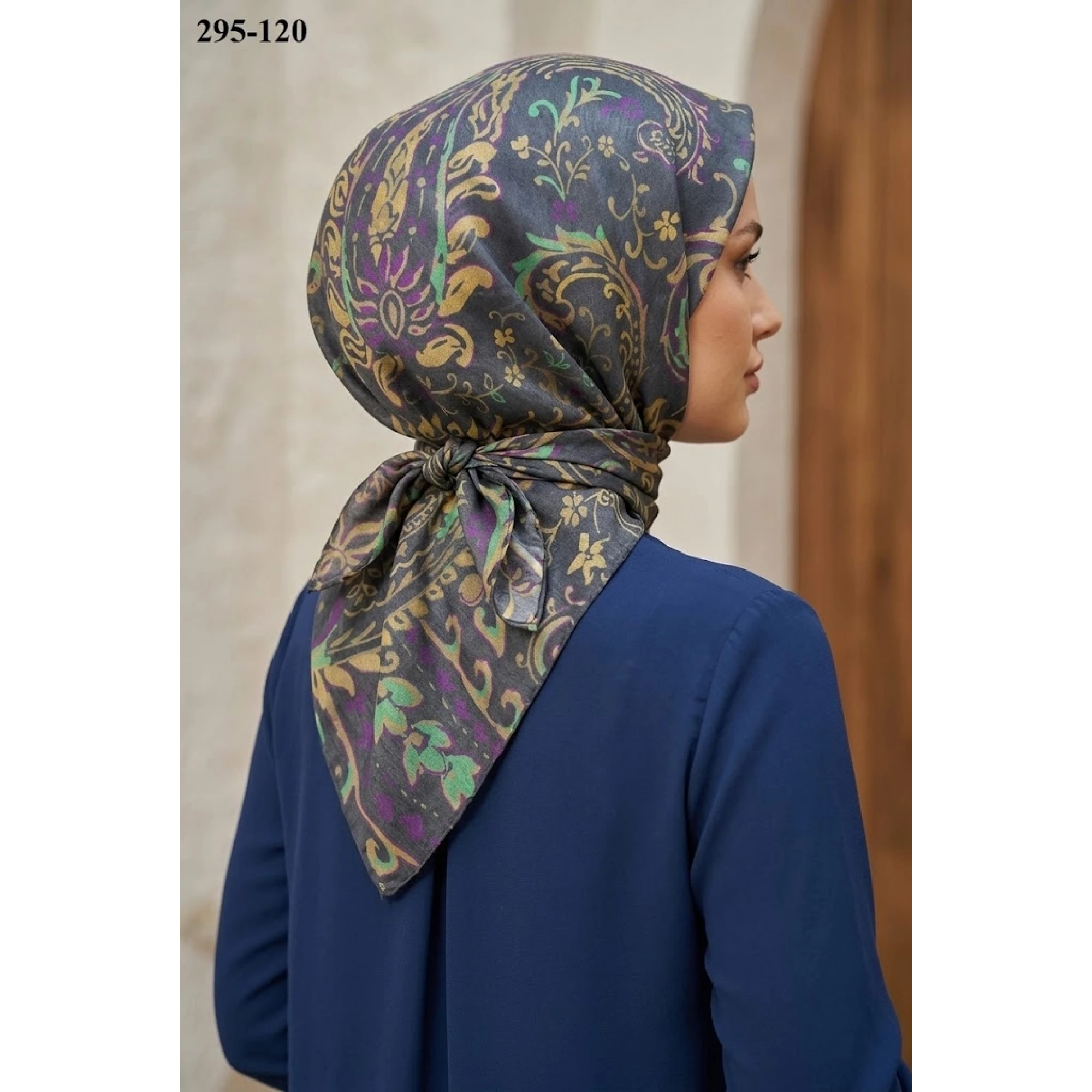 Zer Scarfs Dijital Soft Pamuk Eşarp 295-120
