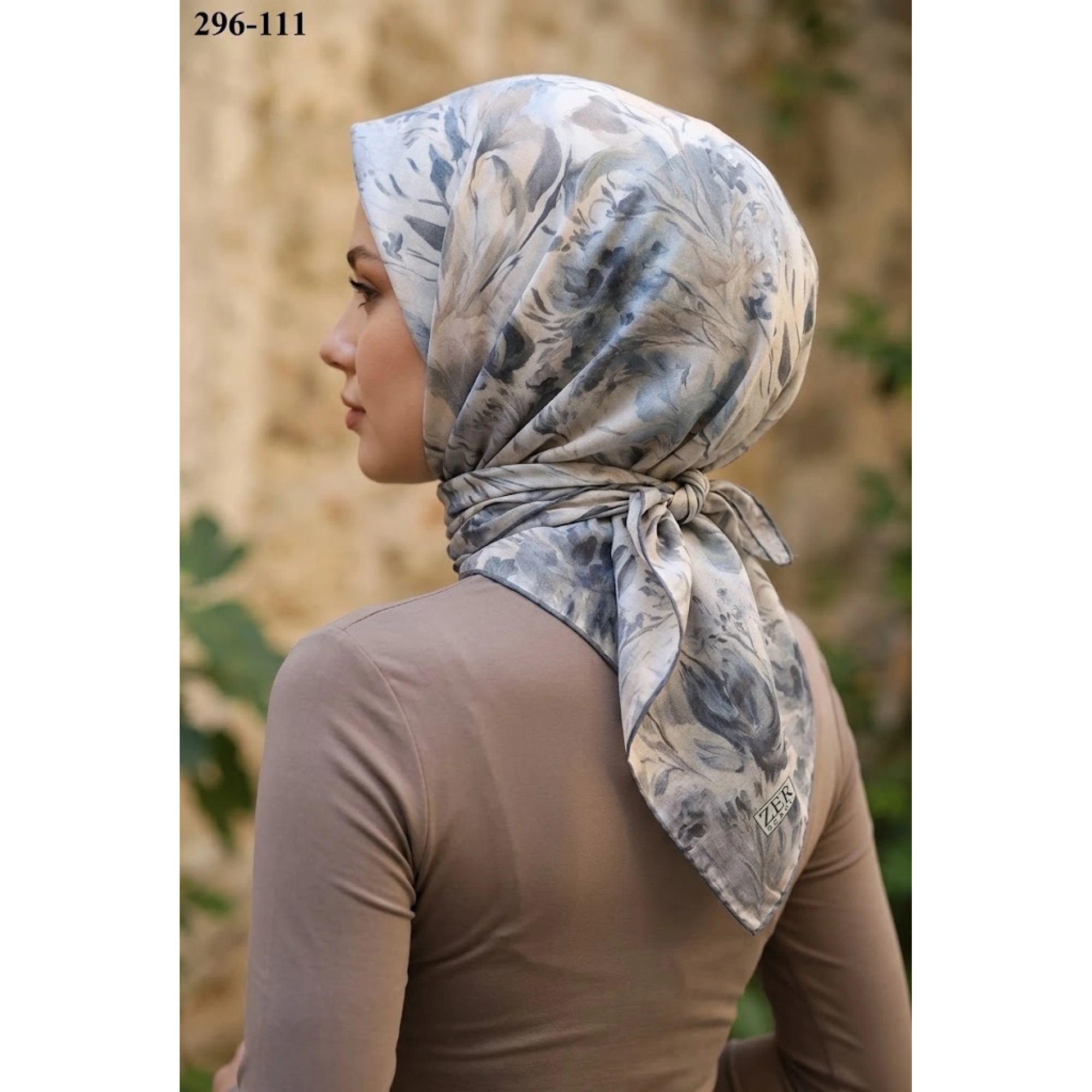 Zer Scarfs Dijital Soft Pamuk Eşarp 296-111